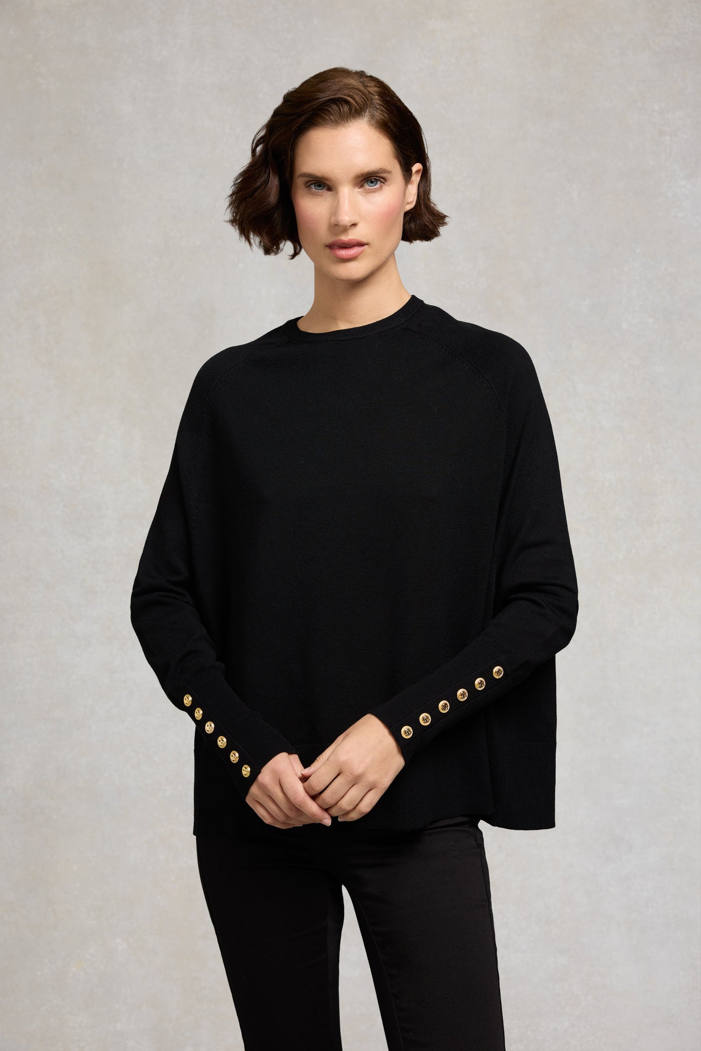 Queensbury Crew Neck Knit (Black)