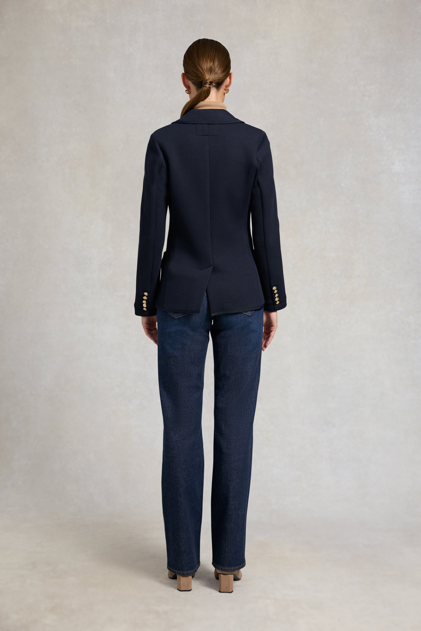 Henley Blazer (Navy Navy)