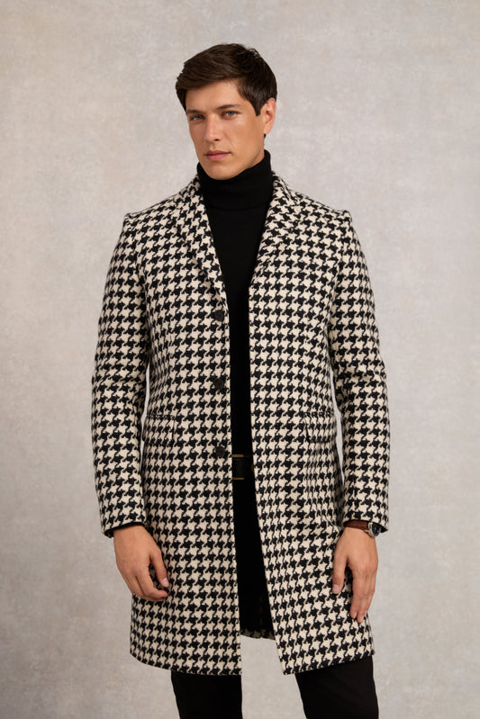 The Cheltenham Coat (Large Scale Houndstooth)