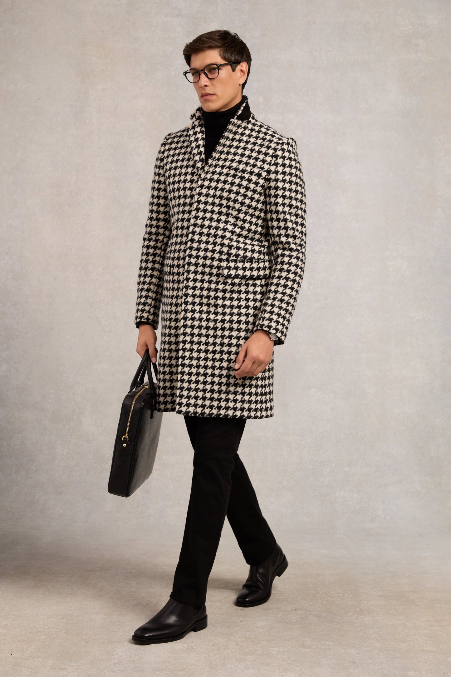 The Cheltenham Coat (Large Scale Houndstooth)