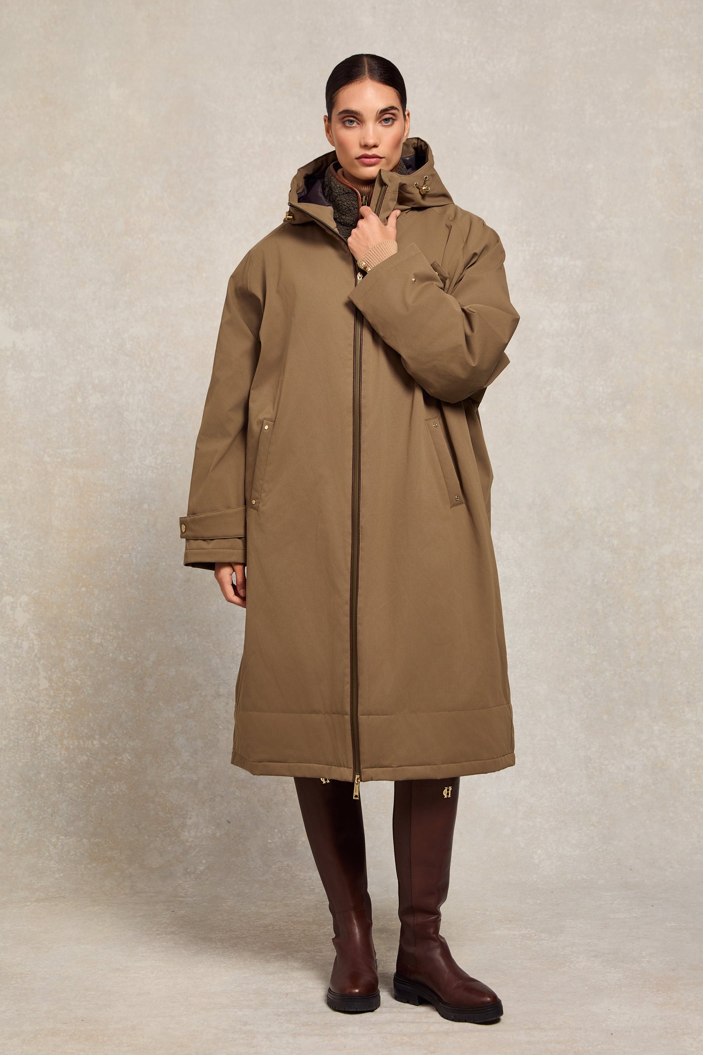 One-Size Lightweight Waterproof Coat (Mink)