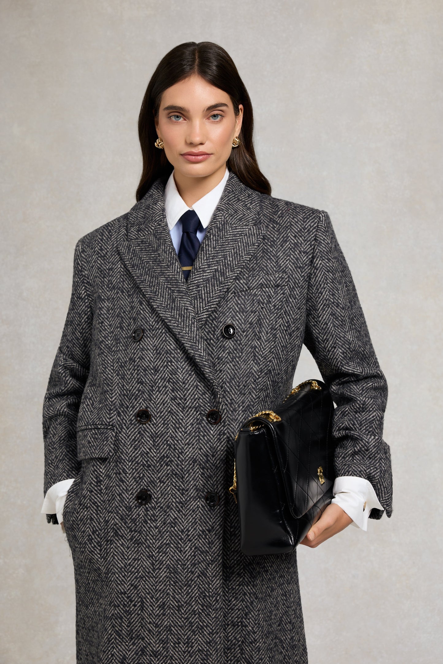 Louisa Shirt (Pale Blue Fine Stripe)