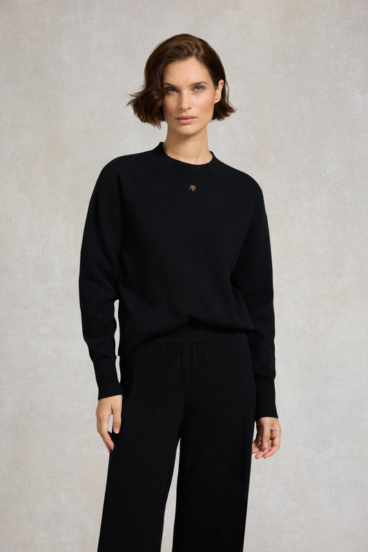 Maria Crew Neck Knit (Black)