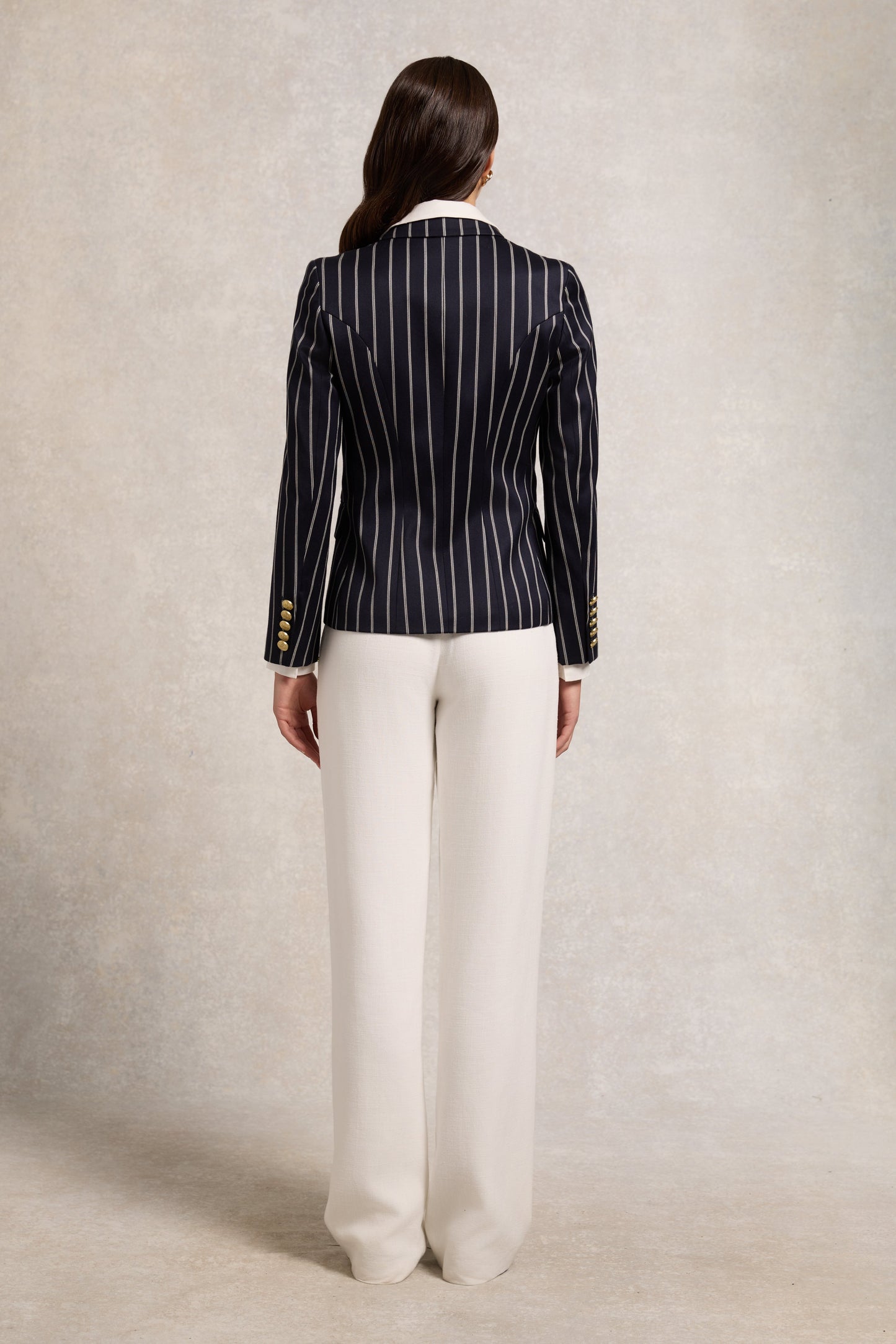 Knightsbridge Blazer (Ink Navy Wide Stripe)