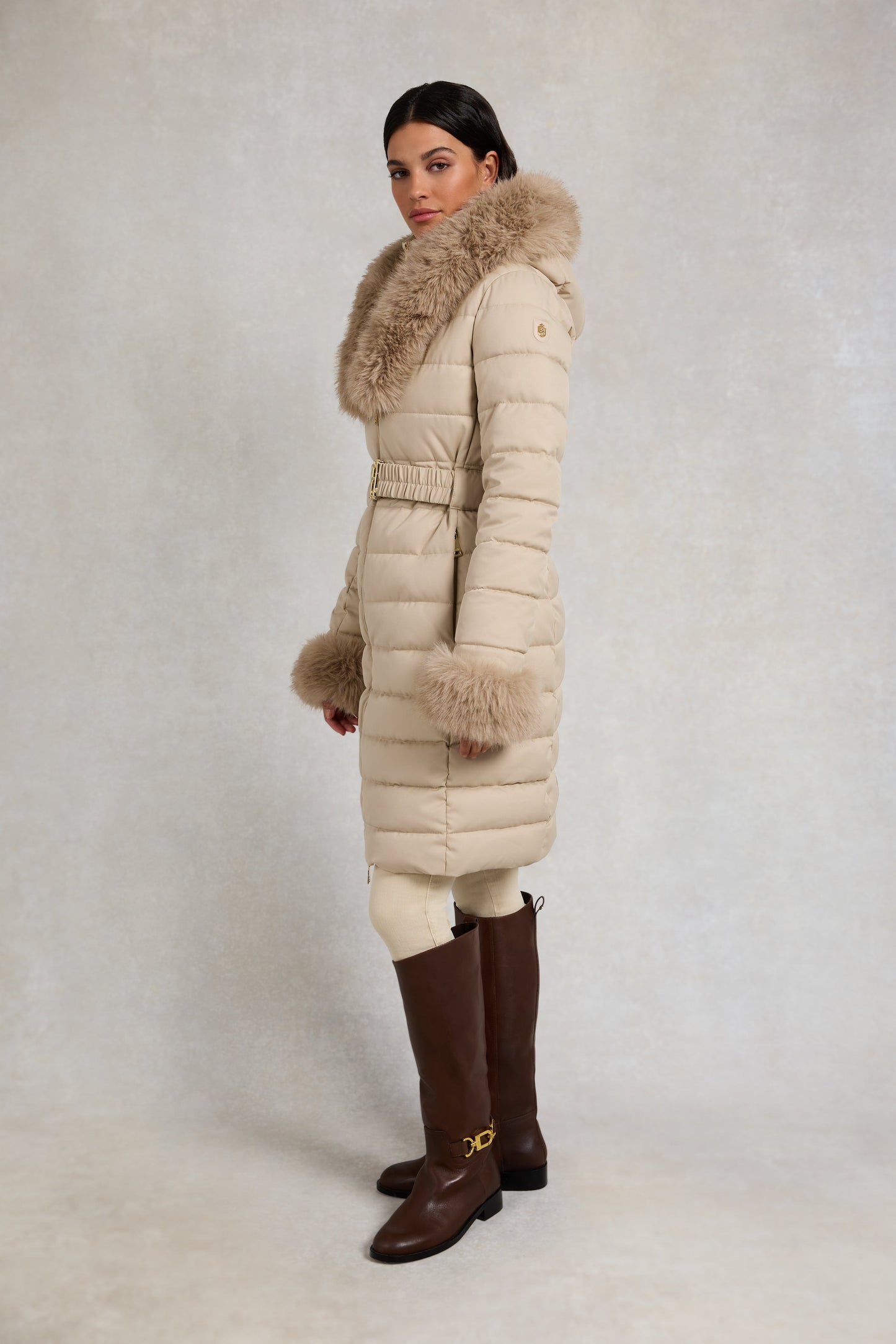 Vostock Belted Coat (Stone)