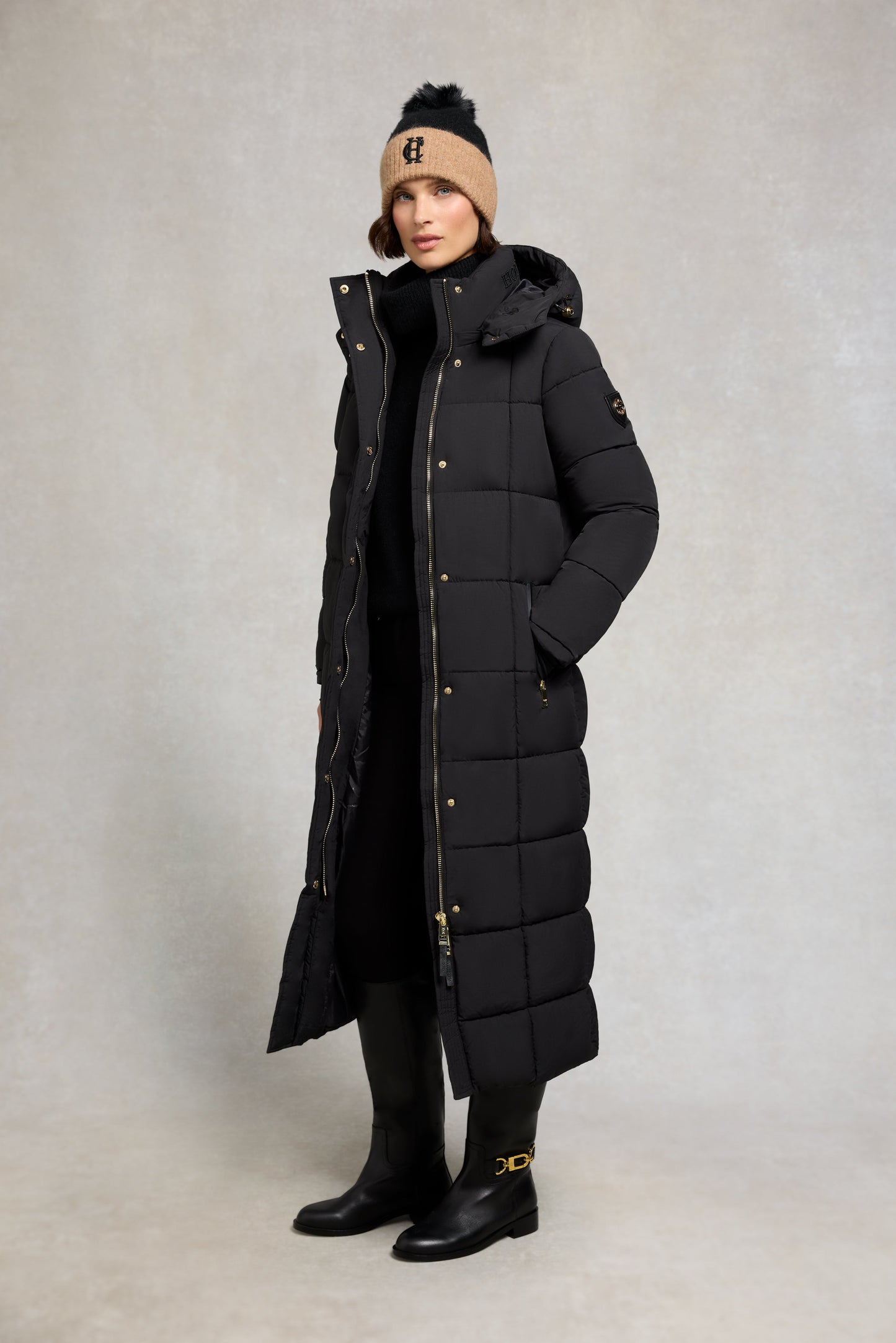 Carrington Longline Coat (Black)