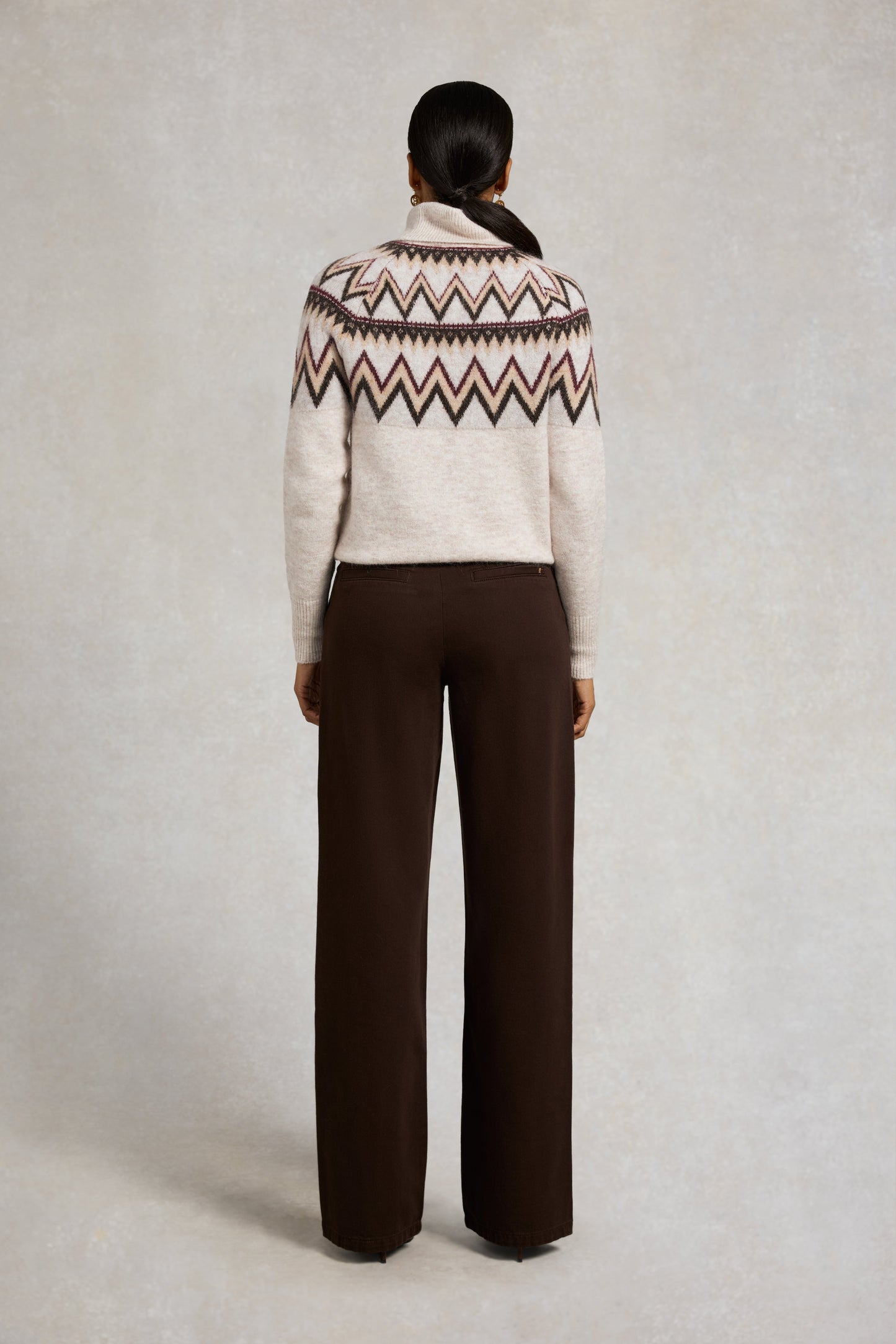 Alice Roll Neck Knit (Barley)
