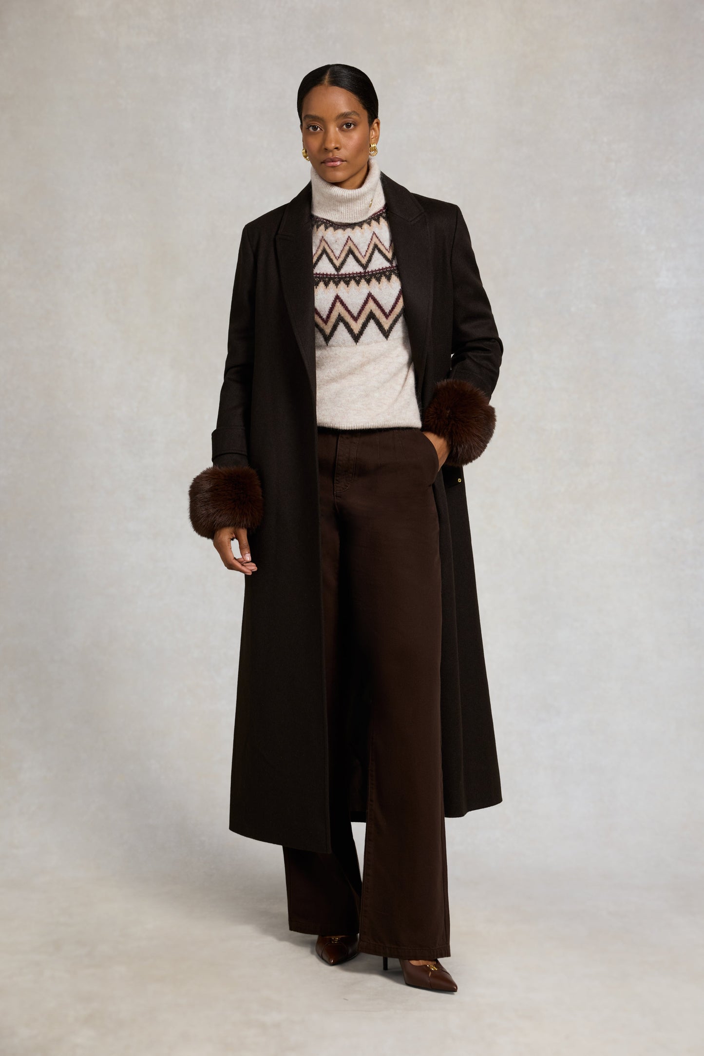 Alice Roll Neck Knit (Barley)