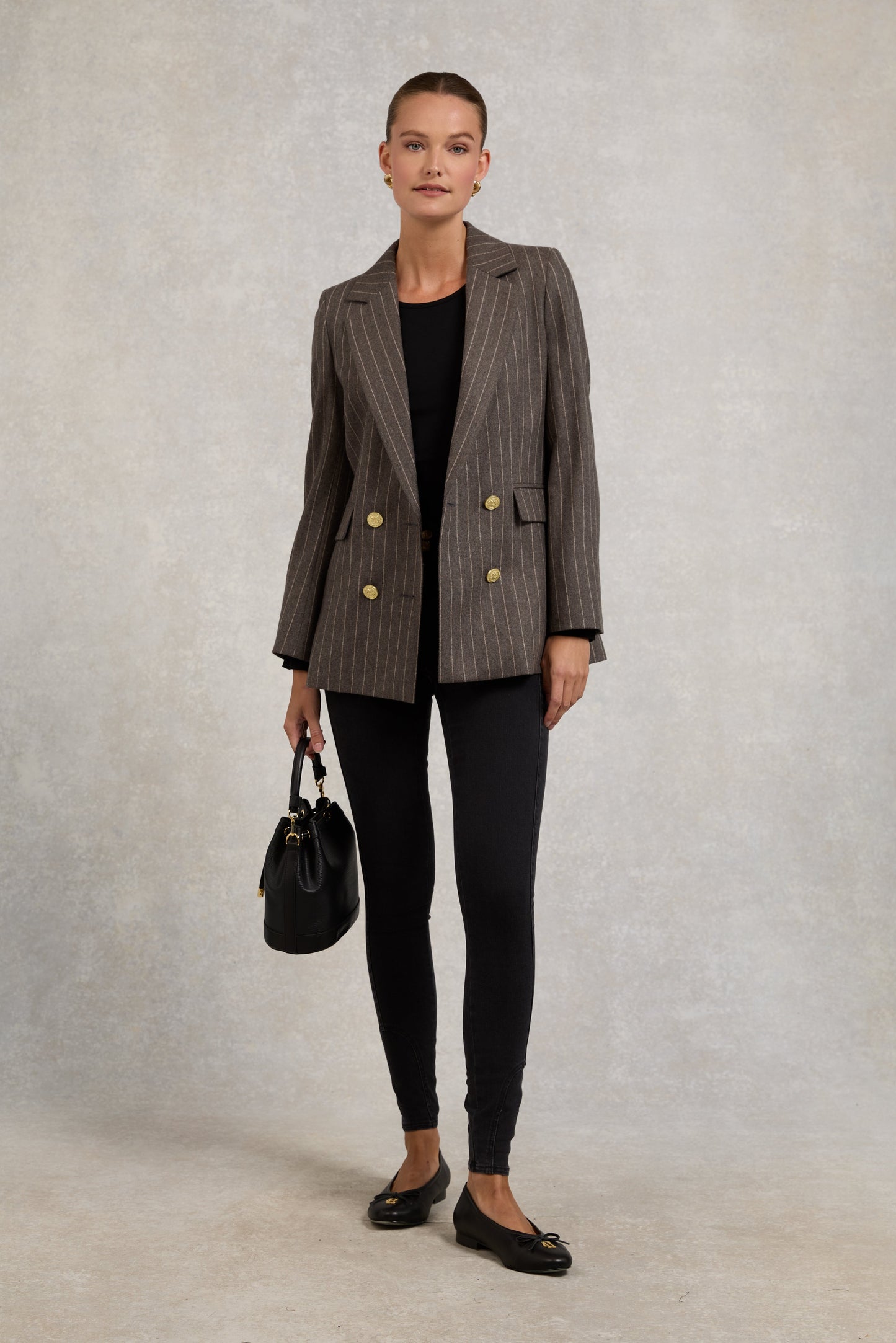 Long Sleeve Crew Neck Tee (Black)