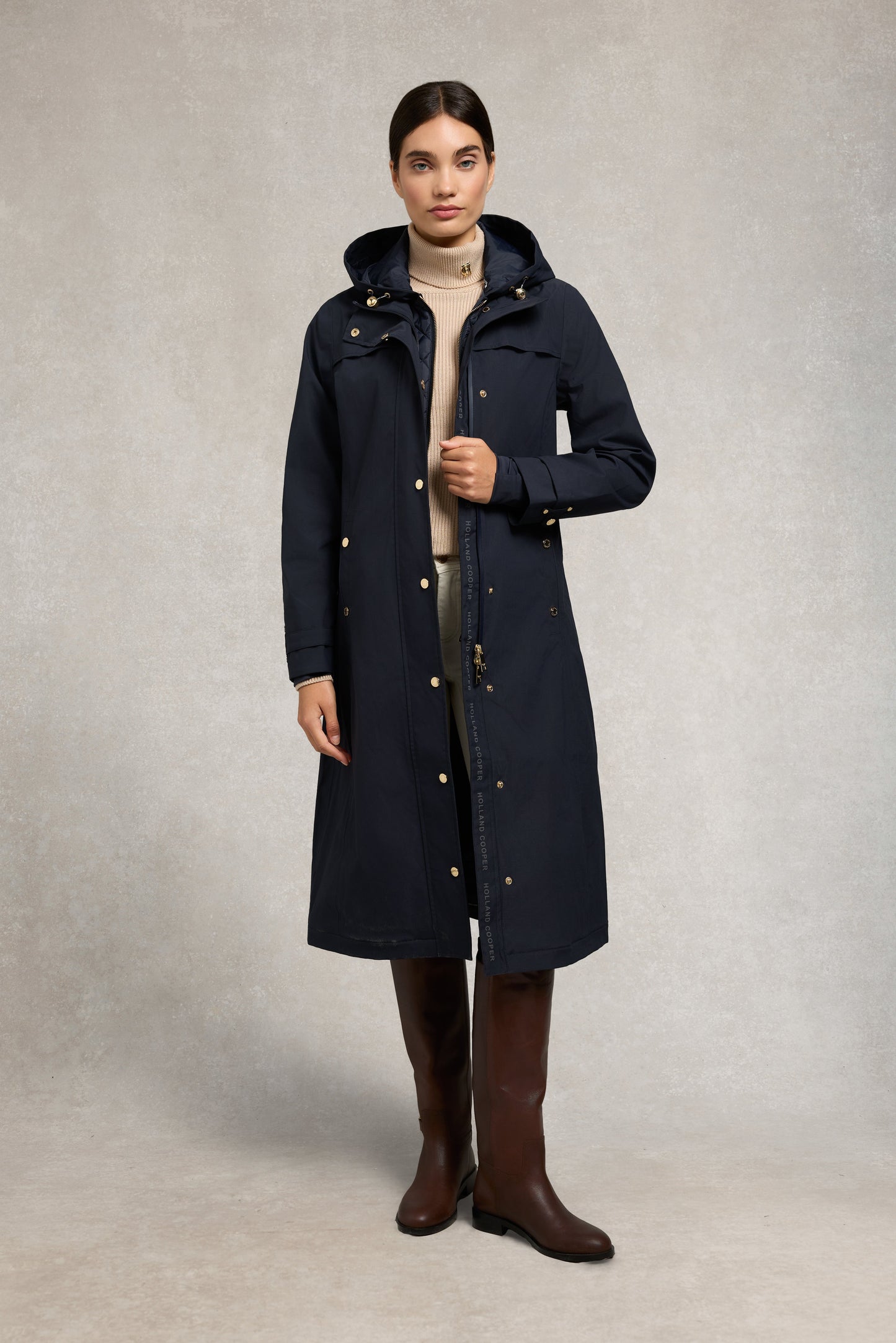Folgate Rain Coat (Ink Navy)