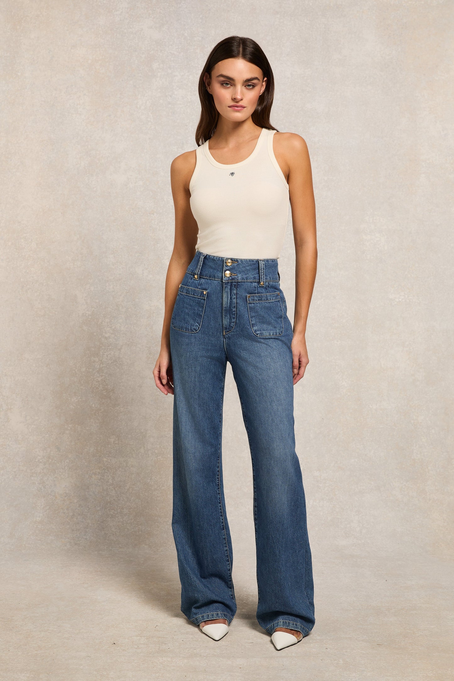 Rebecca Rib Tank (Natural)