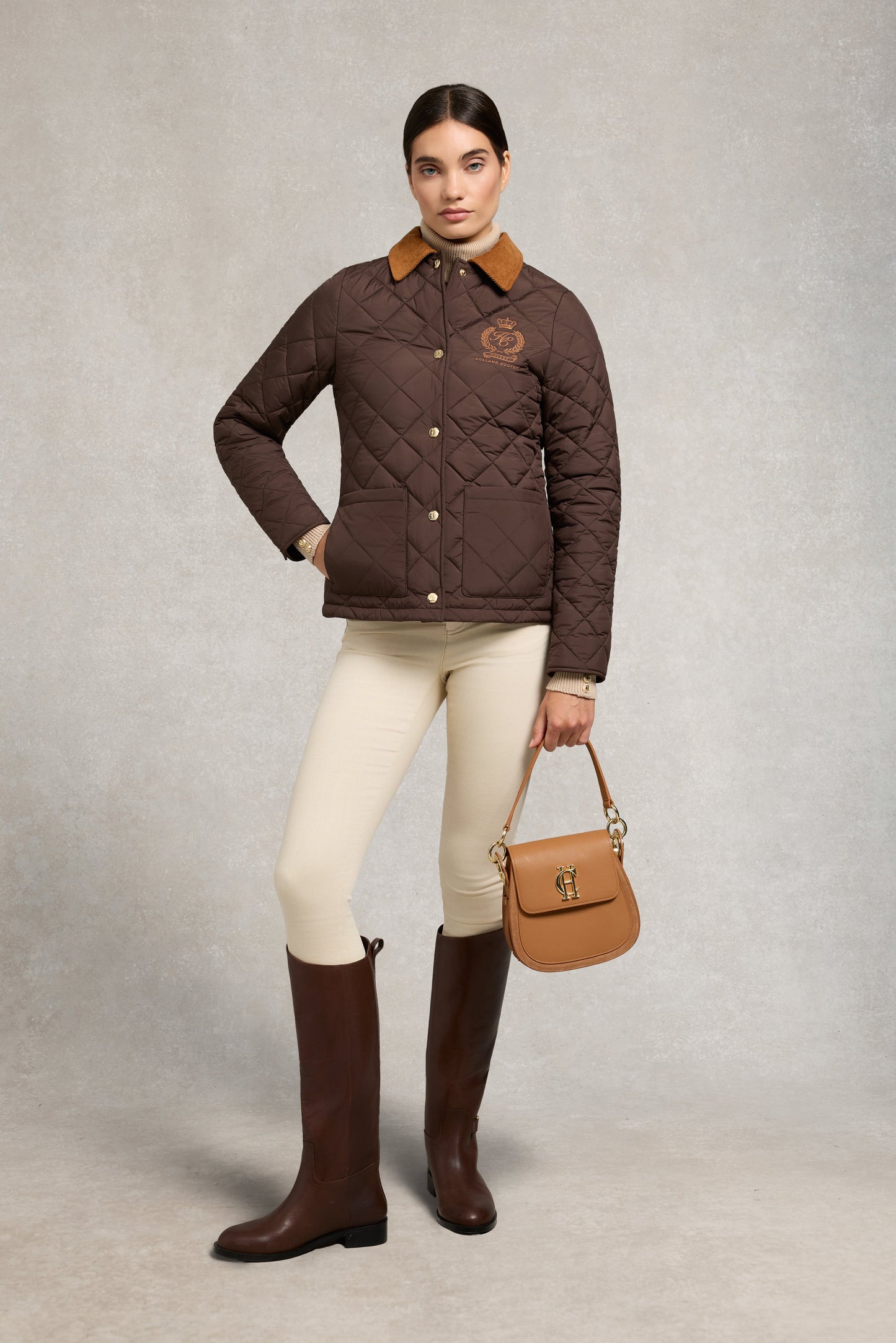 Hastings Quilted Jacket (Chocolate)