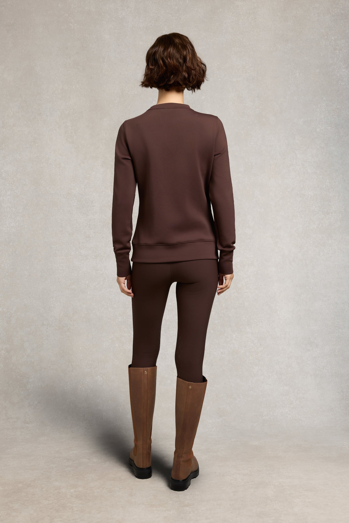 Crystal Crew Neck Sweat (Walnut)