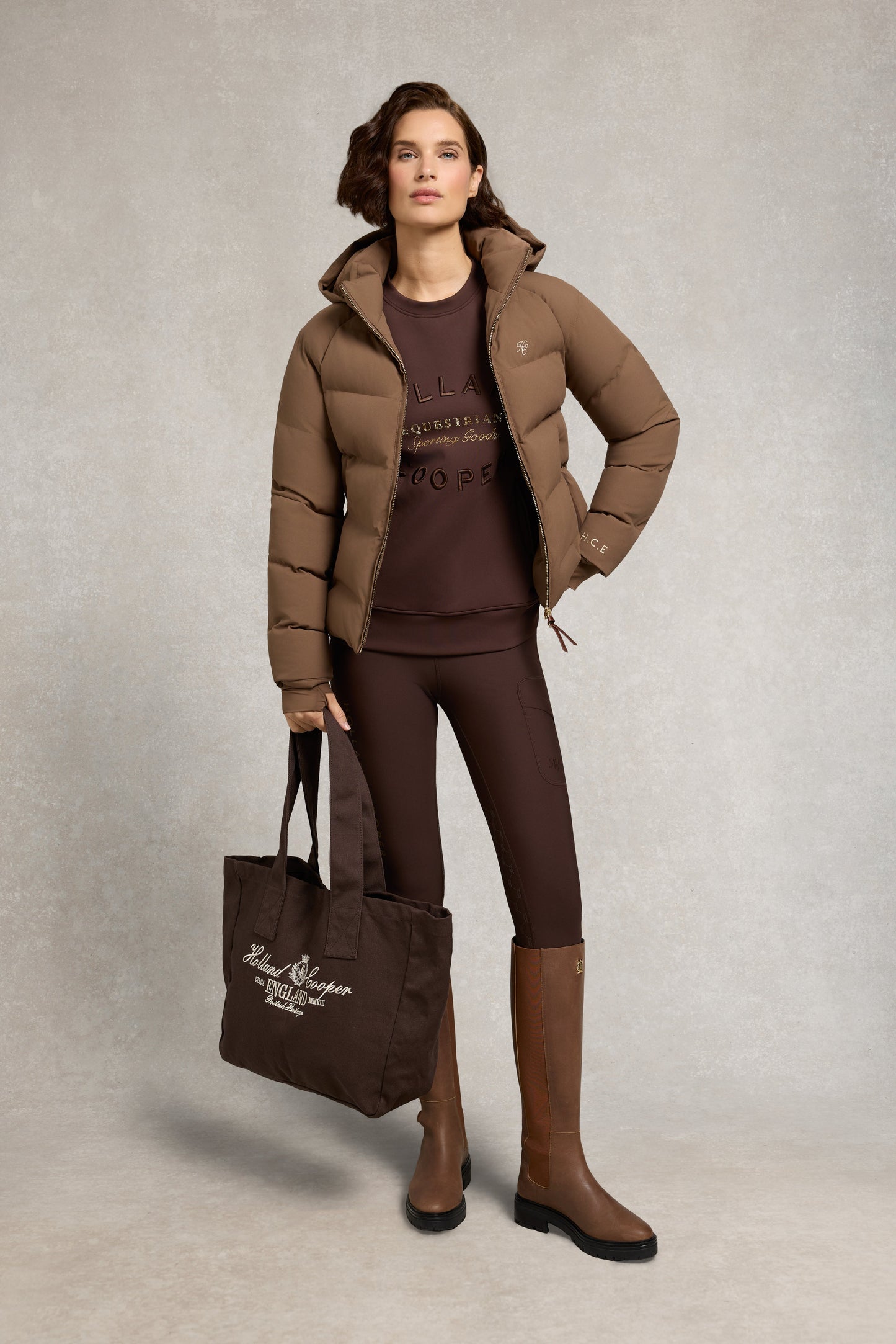 Crystal Crew Neck Sweat (Walnut)