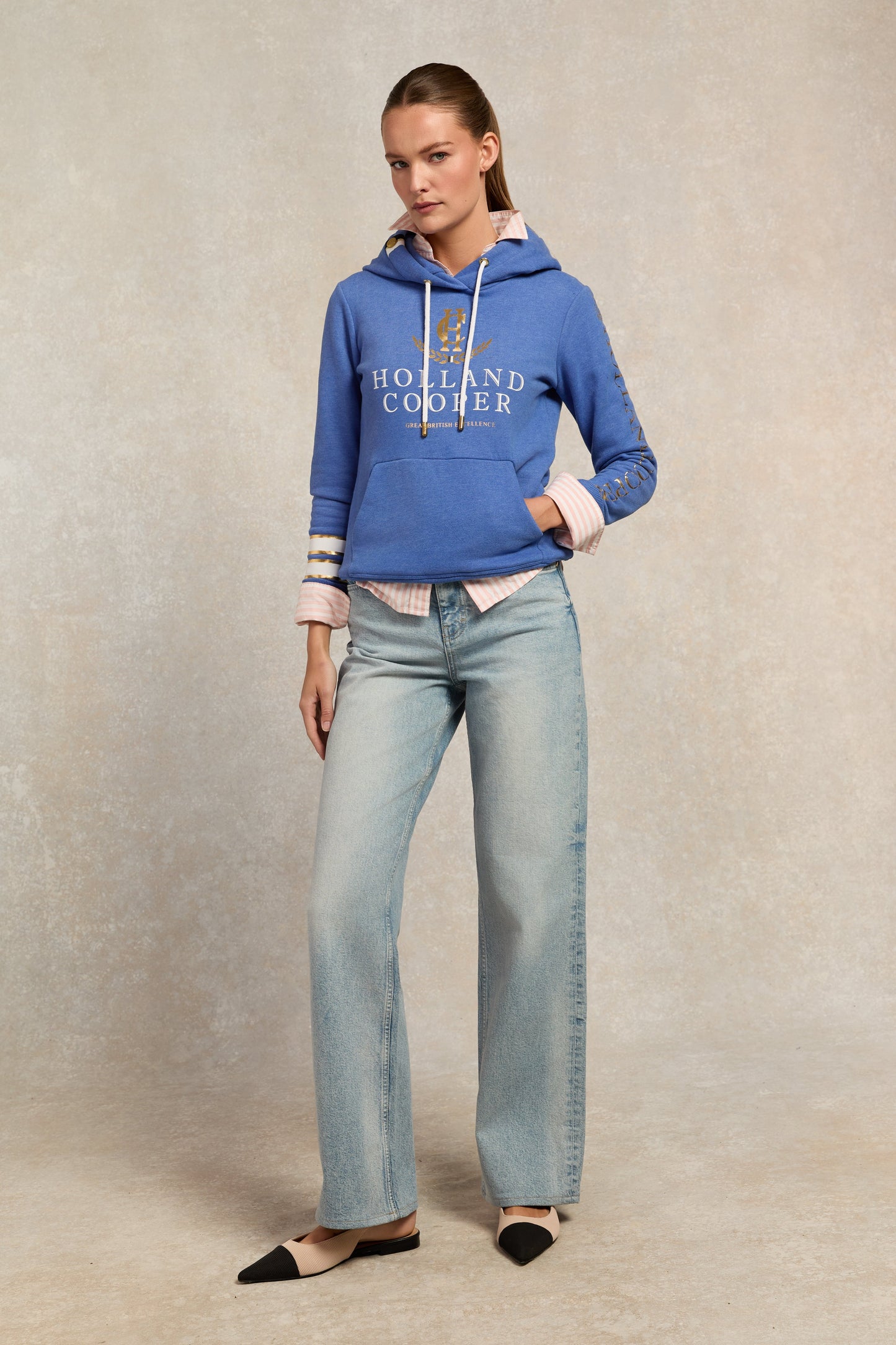 HC Heritage Hoodie (Deep Cobalt Marl)