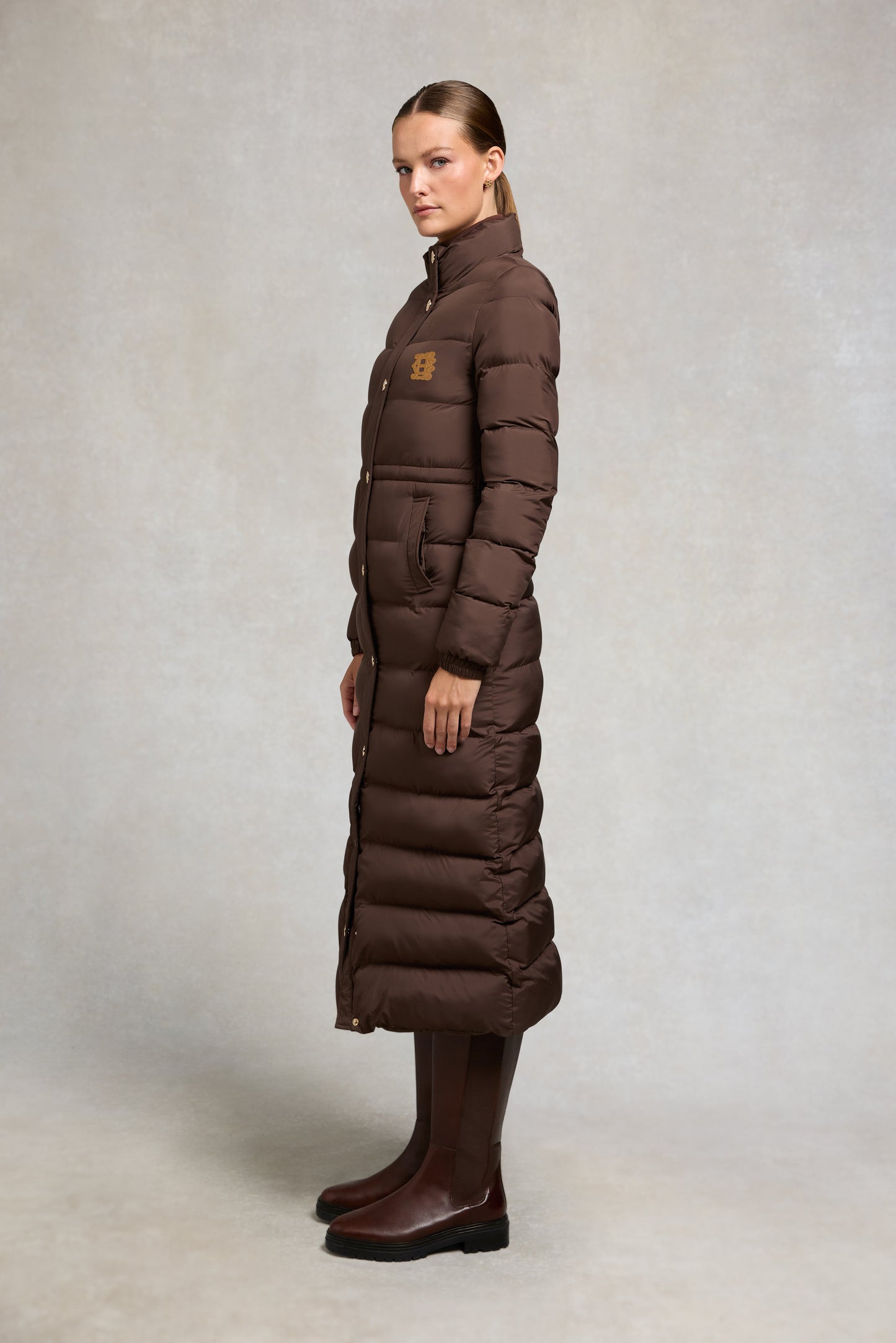 Milton Longline Coat (Chocolate)