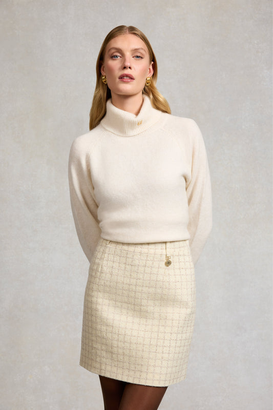 Regency Skirt (Ivory Sparkle Tweed)