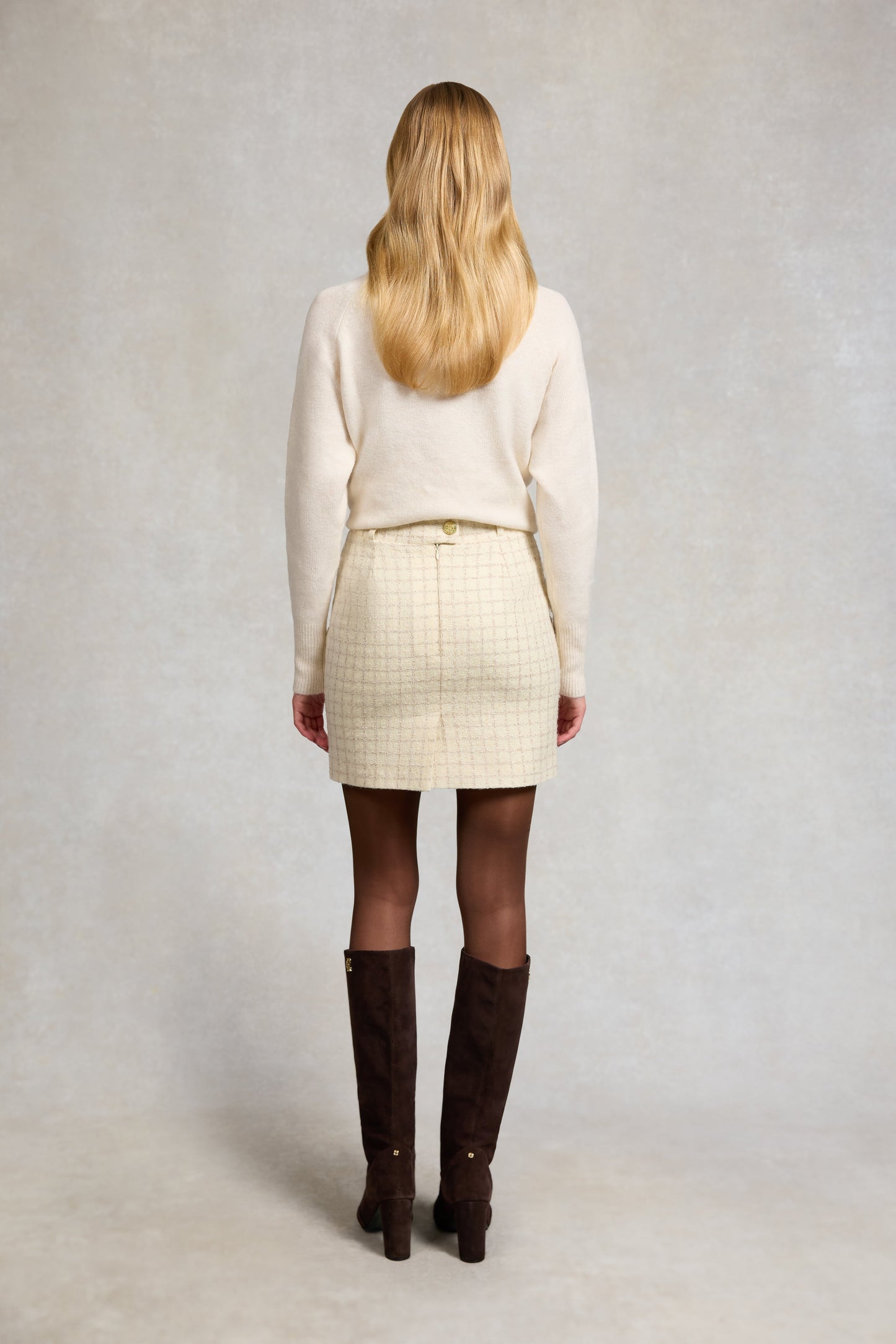 Regency Skirt (Ivory Sparkle Tweed)