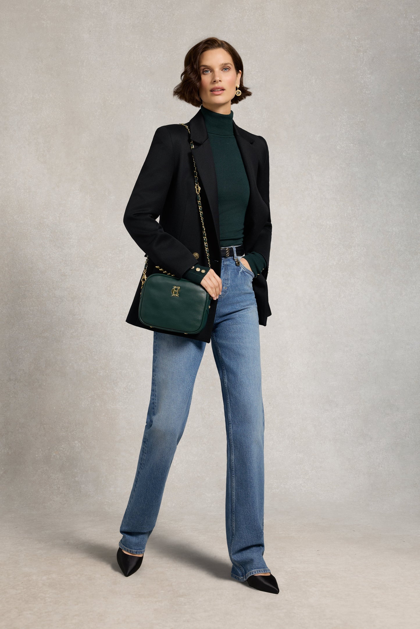 Soho Camera Bag (Emerald Leather)