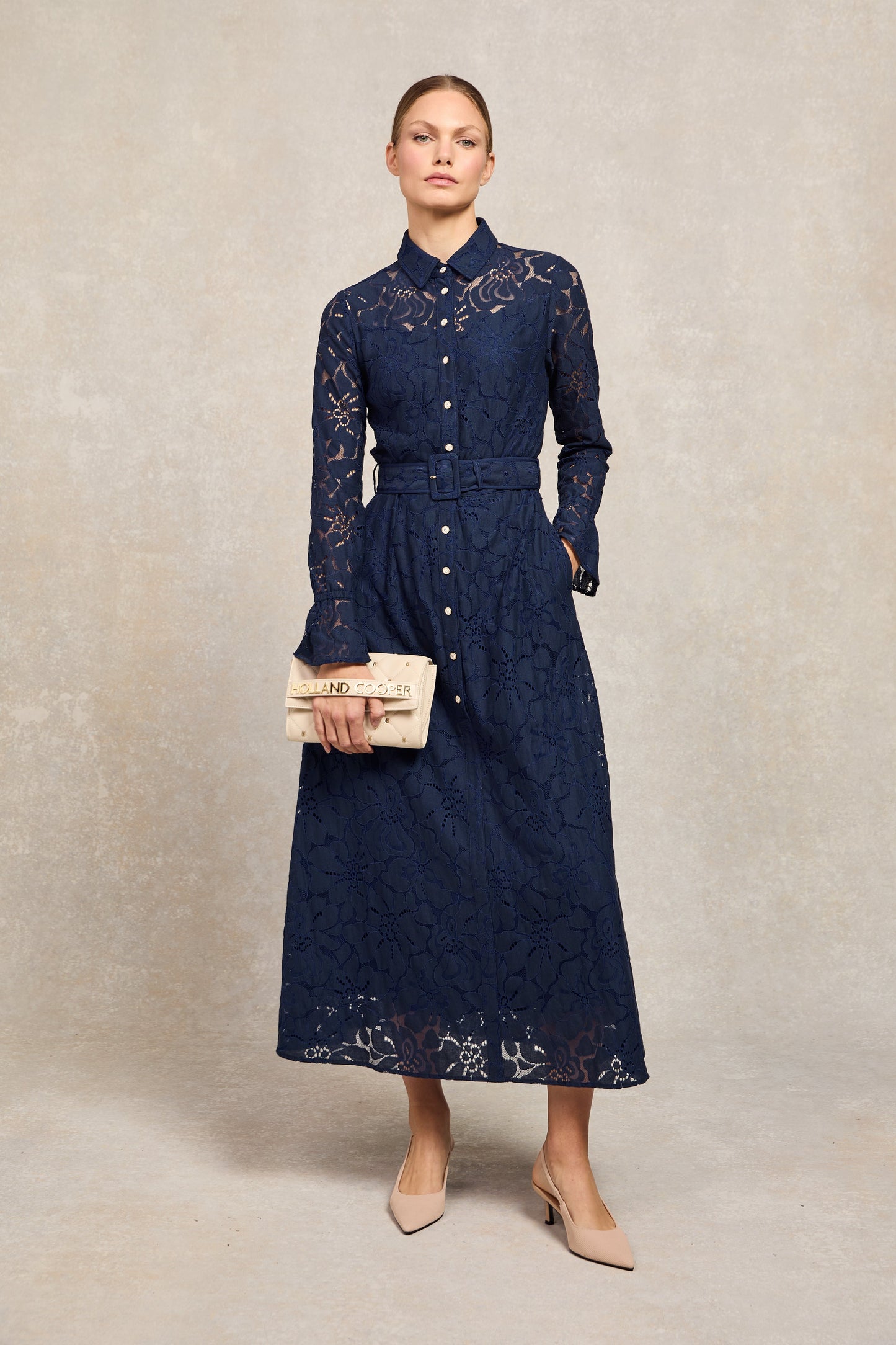 Annabel Lace Dress (Ink Navy)