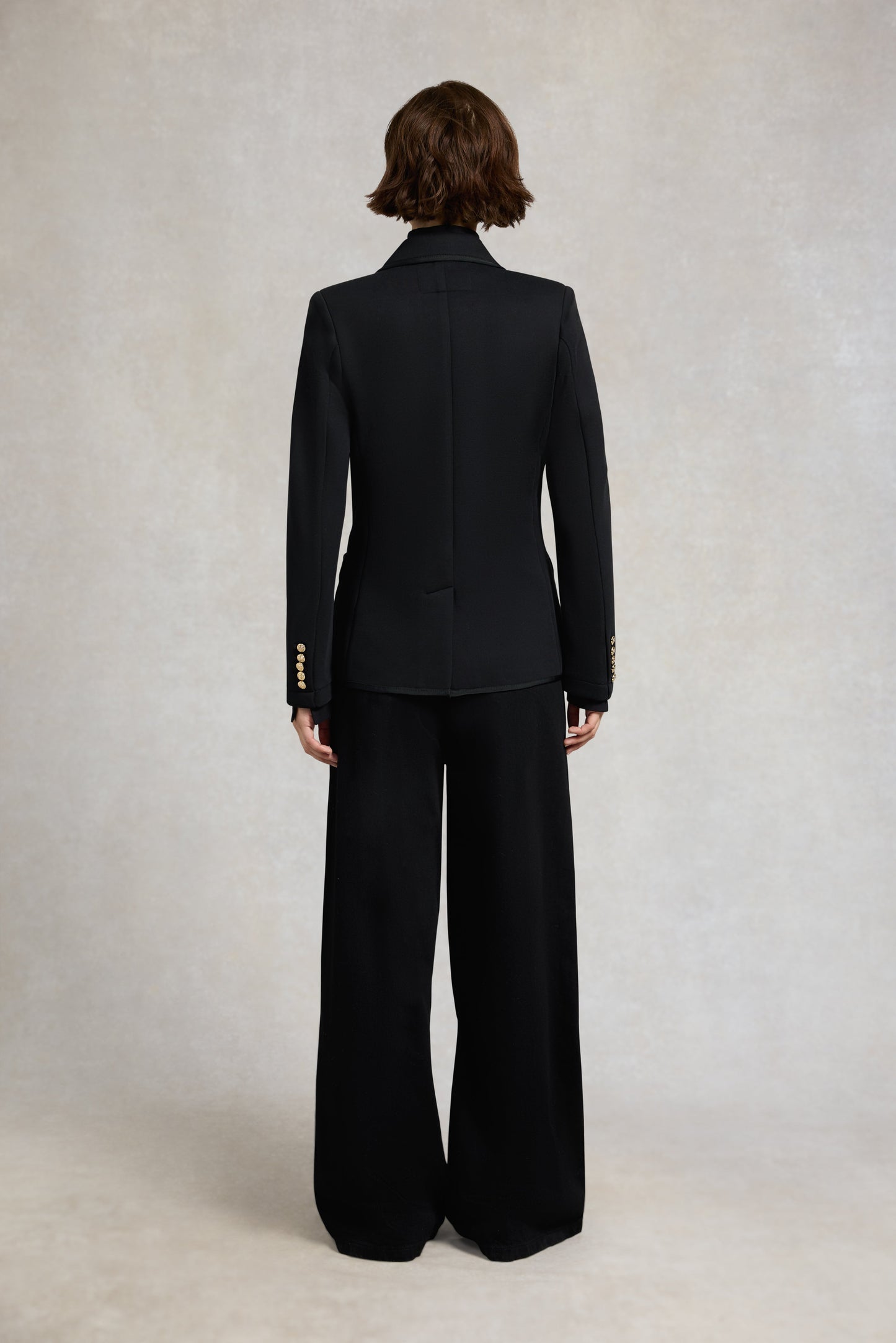 Henley Blazer (Black Black)