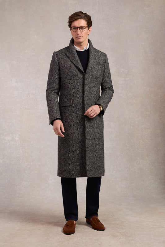 The Fairford Coat (Ebony Herringbone)