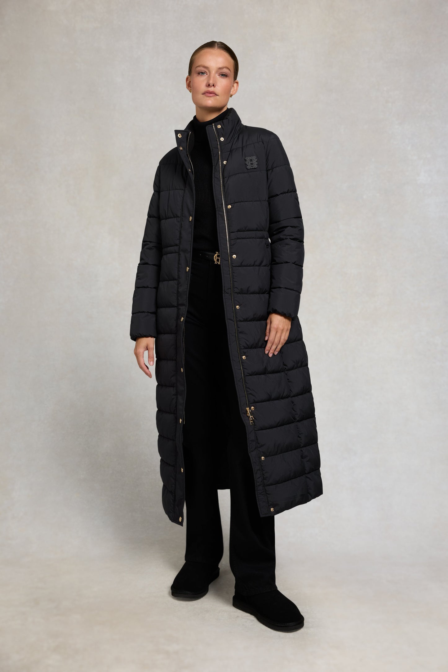 Milton Longline Coat (Black)