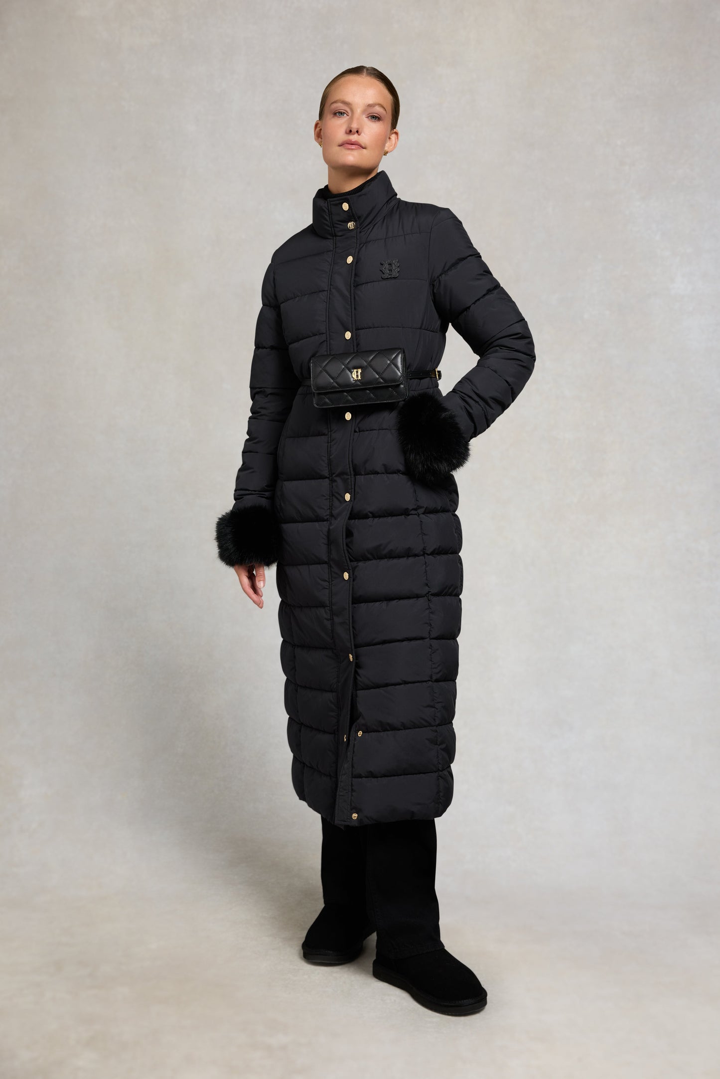 Milton Longline Coat (Black)