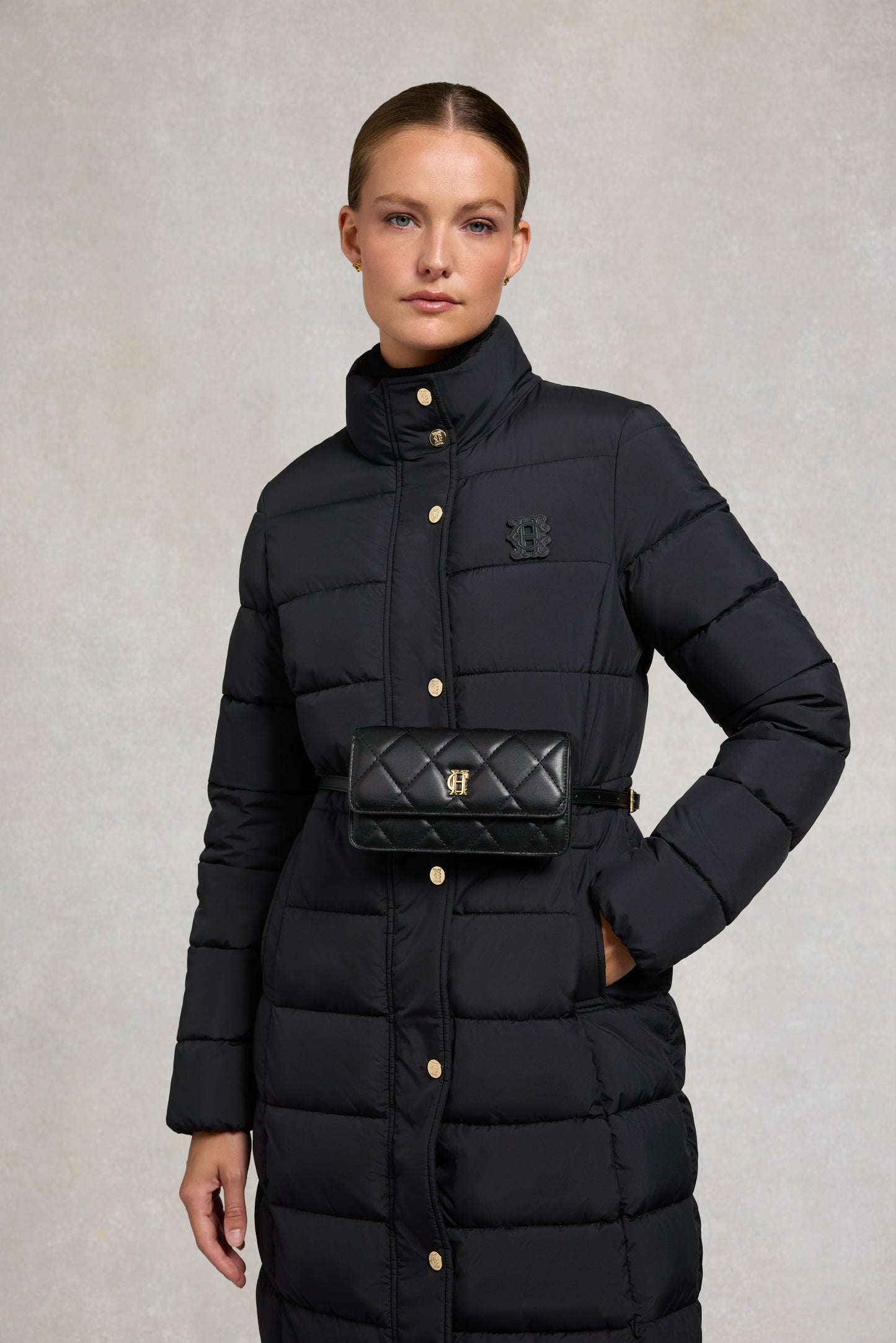 Knightsbridge Midi Belt Bag (Black)