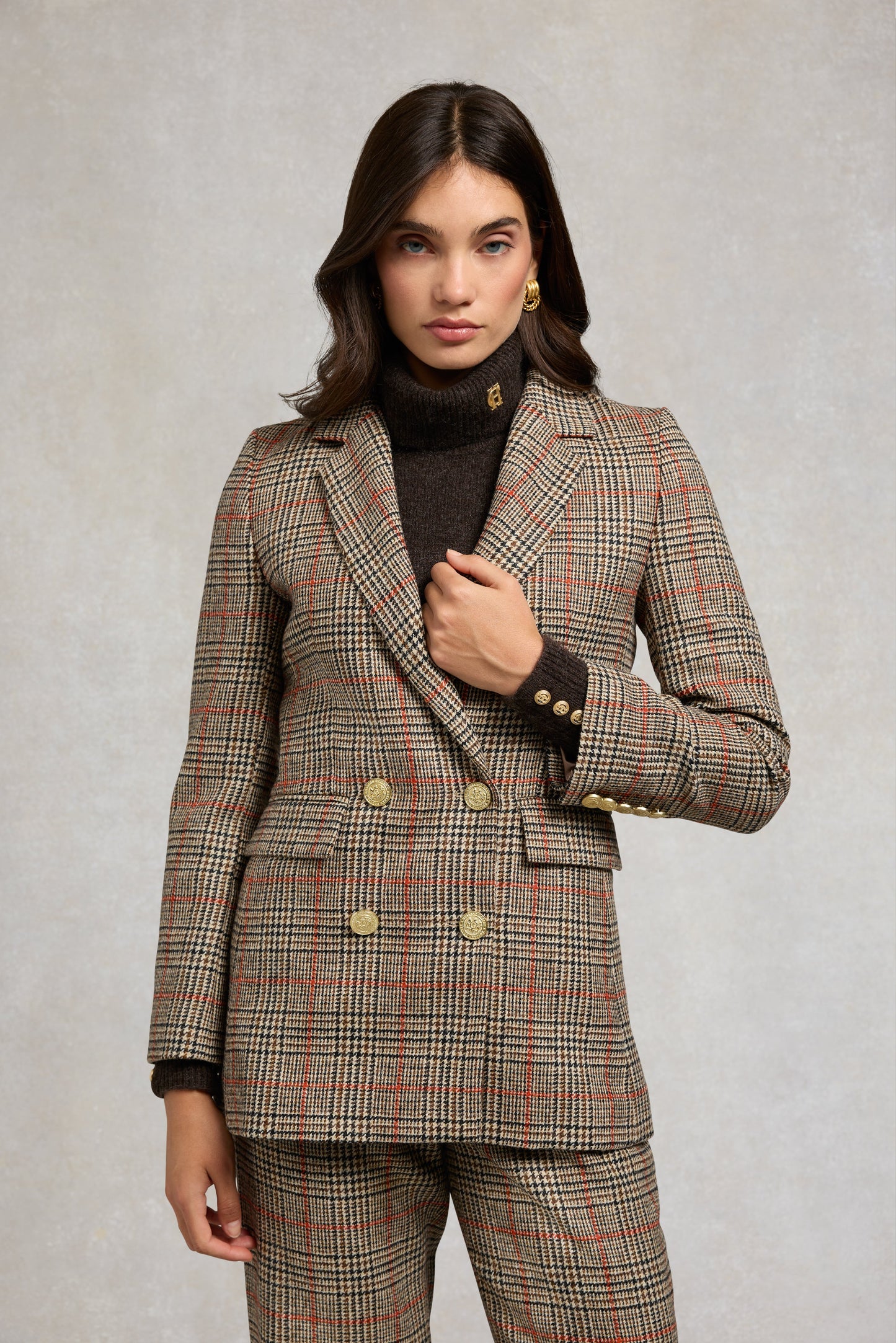 Double Breasted Blazer (Orange Windsor)