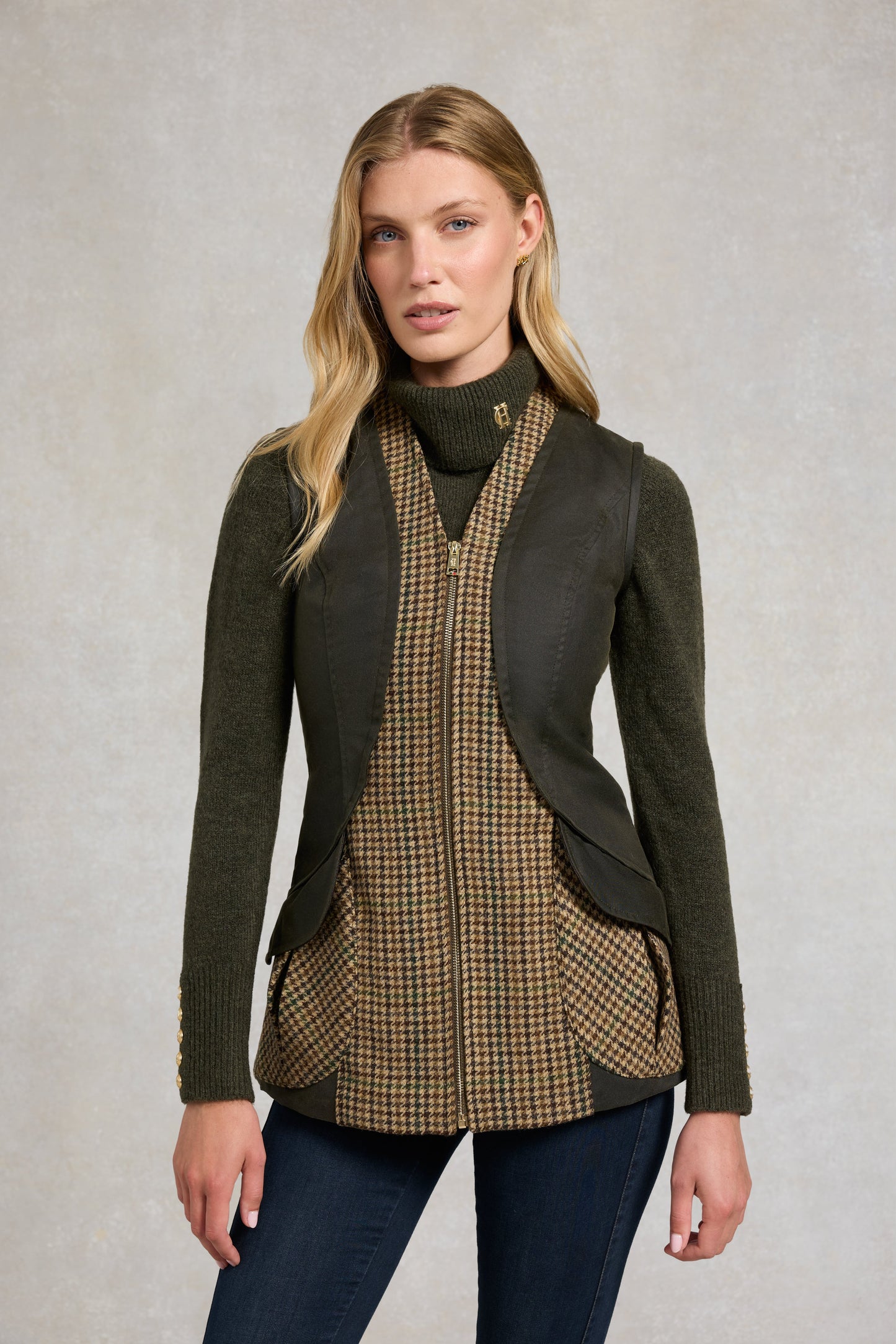 Field Vest (Hailes Green Tweed)