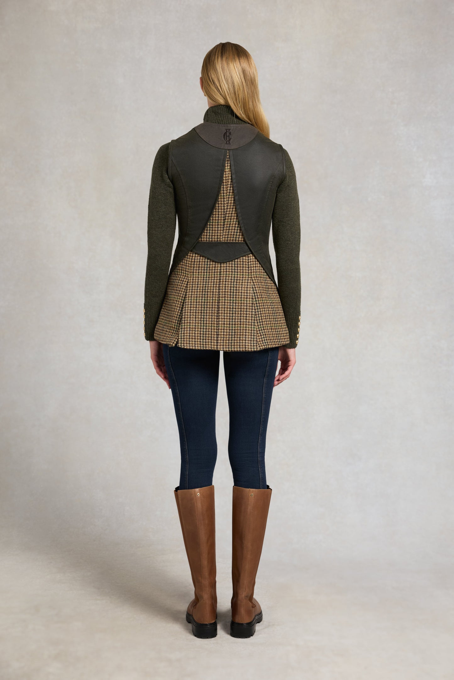 Field Vest (Hailes Green Tweed)