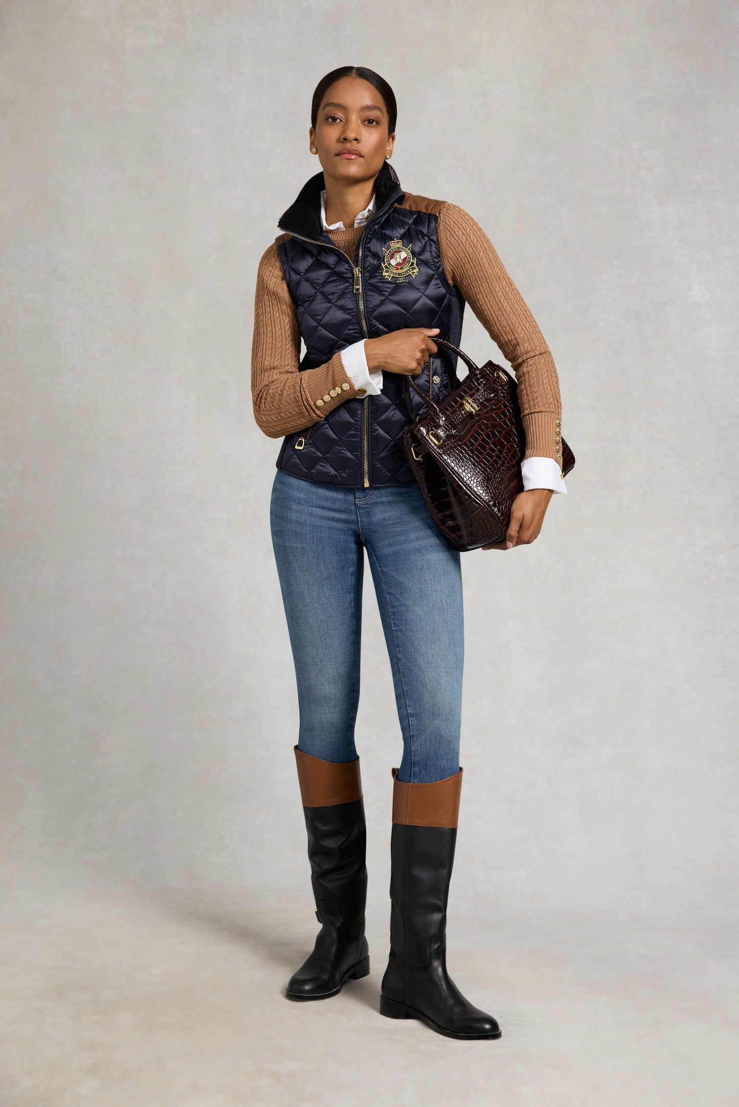 Diamond Quilt Classic Gilet (Ink Navy)