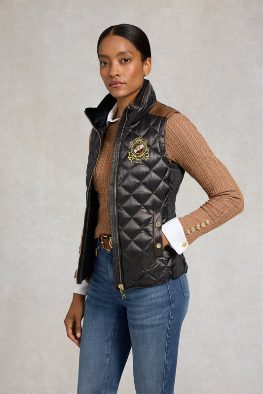 Diamond Quilt Classic Gilet (Khaki)