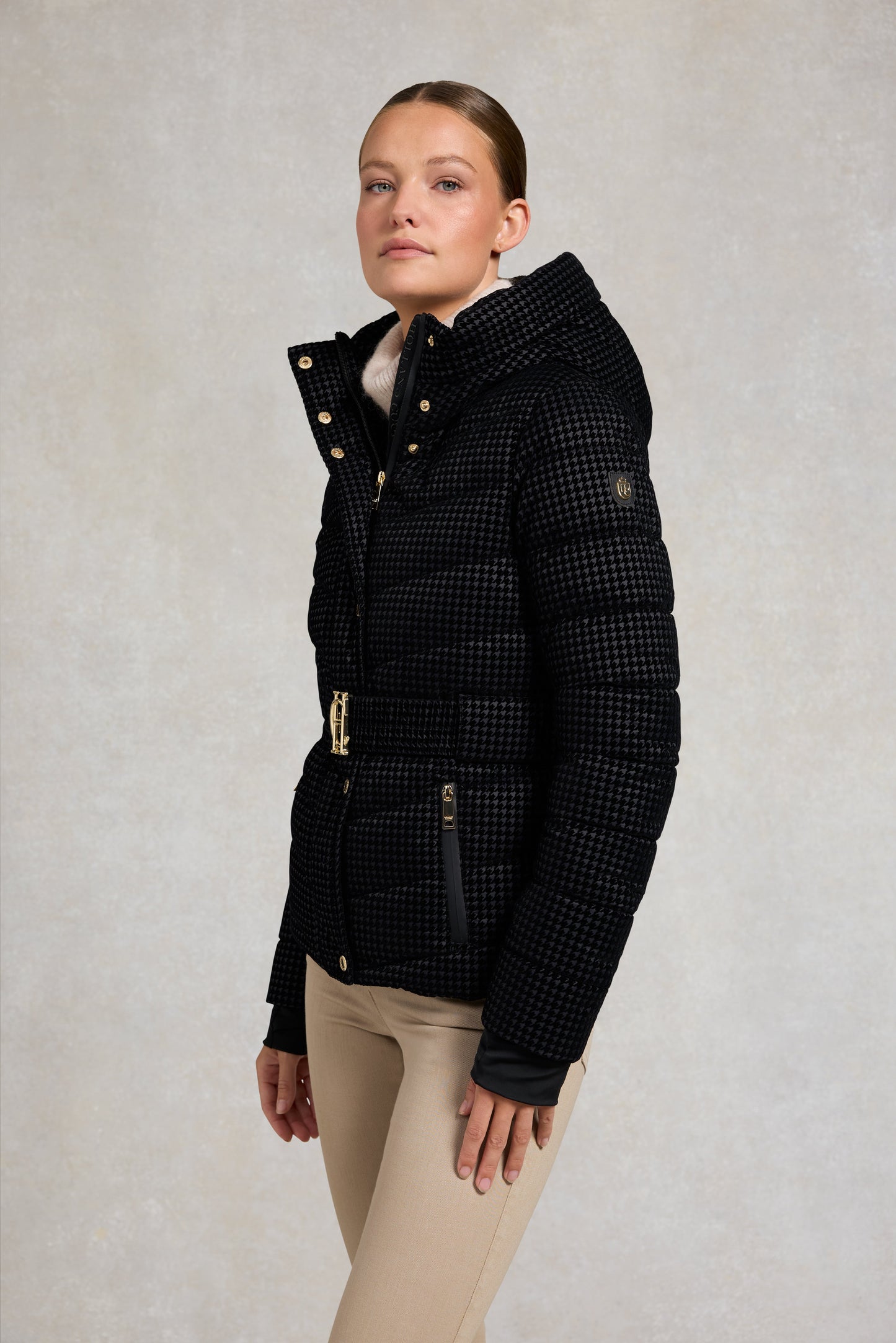 Arosa Jacket (Black Mini Flock)