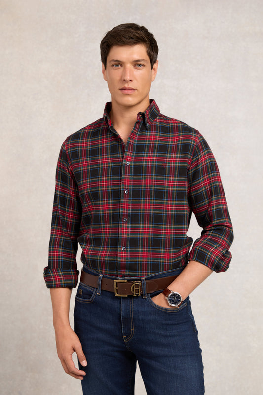 Classic Button Down Shirt (Sandringham Red)
