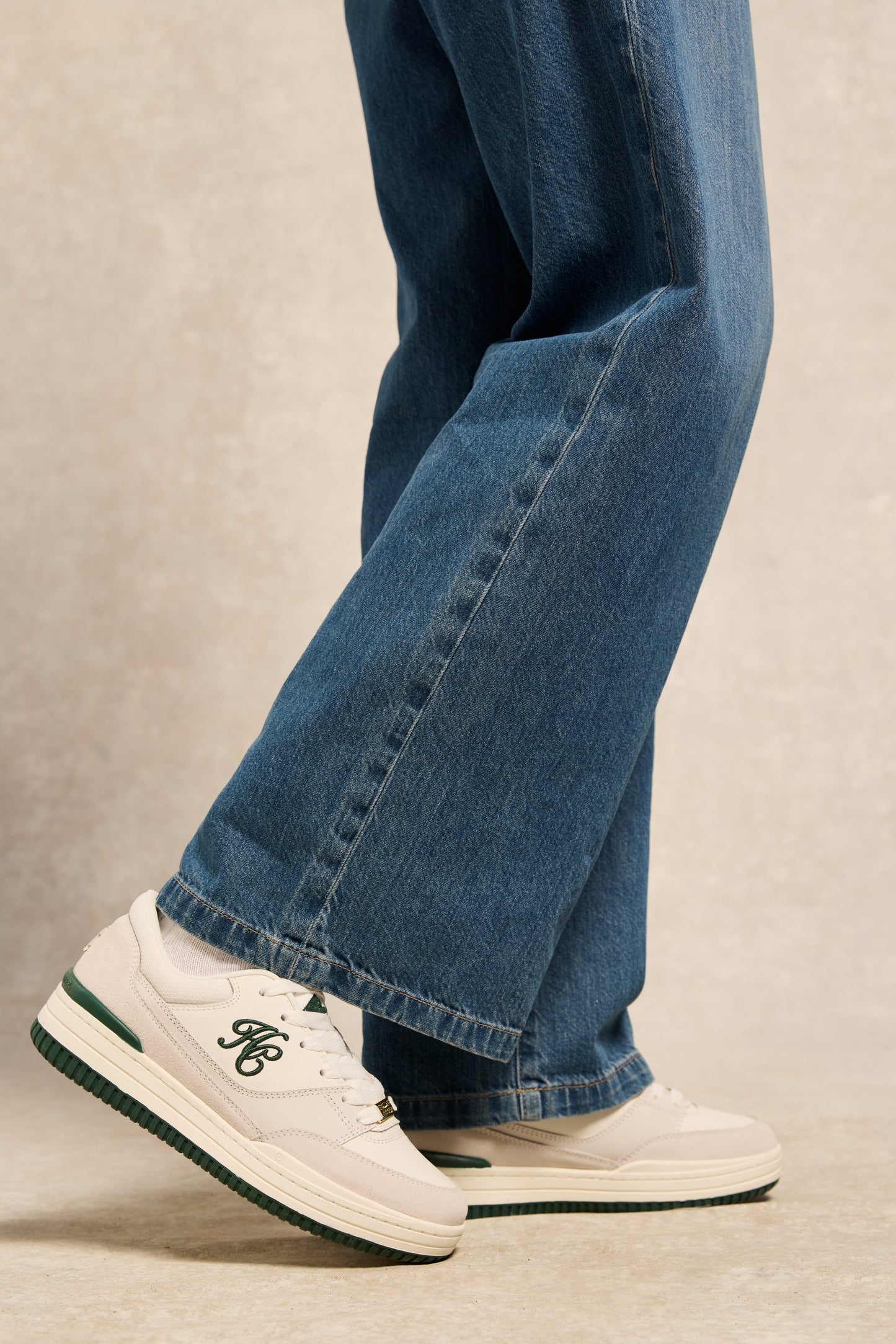 Retro Trainer (White Racing Green)