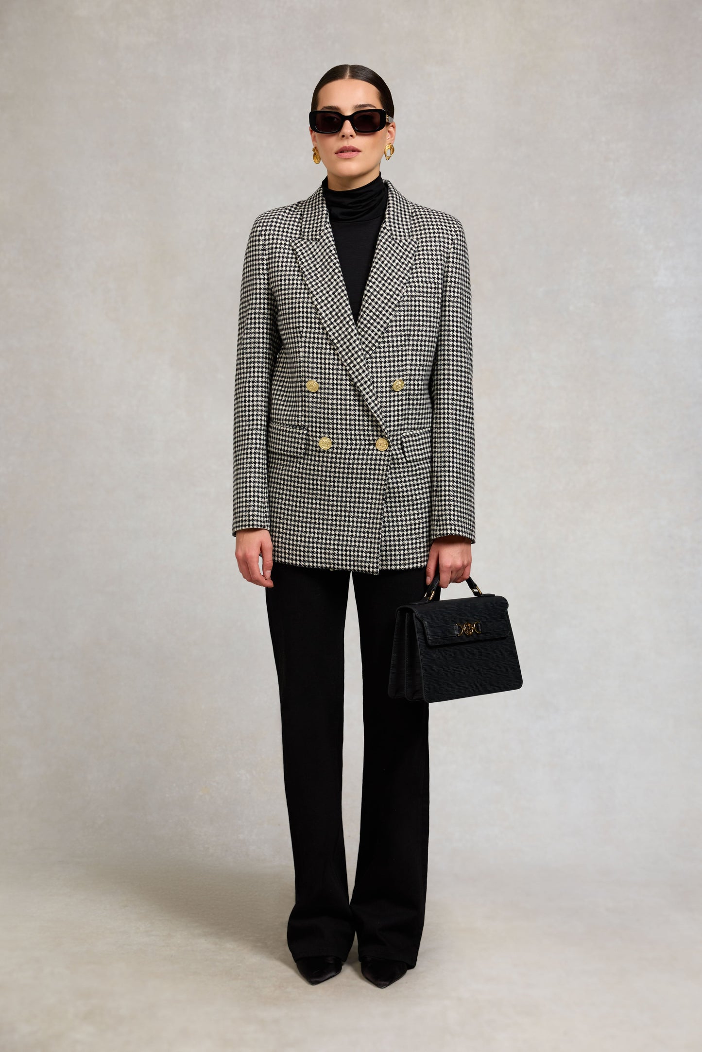 Belgravia Blazer (Black & White Puppy Tooth)