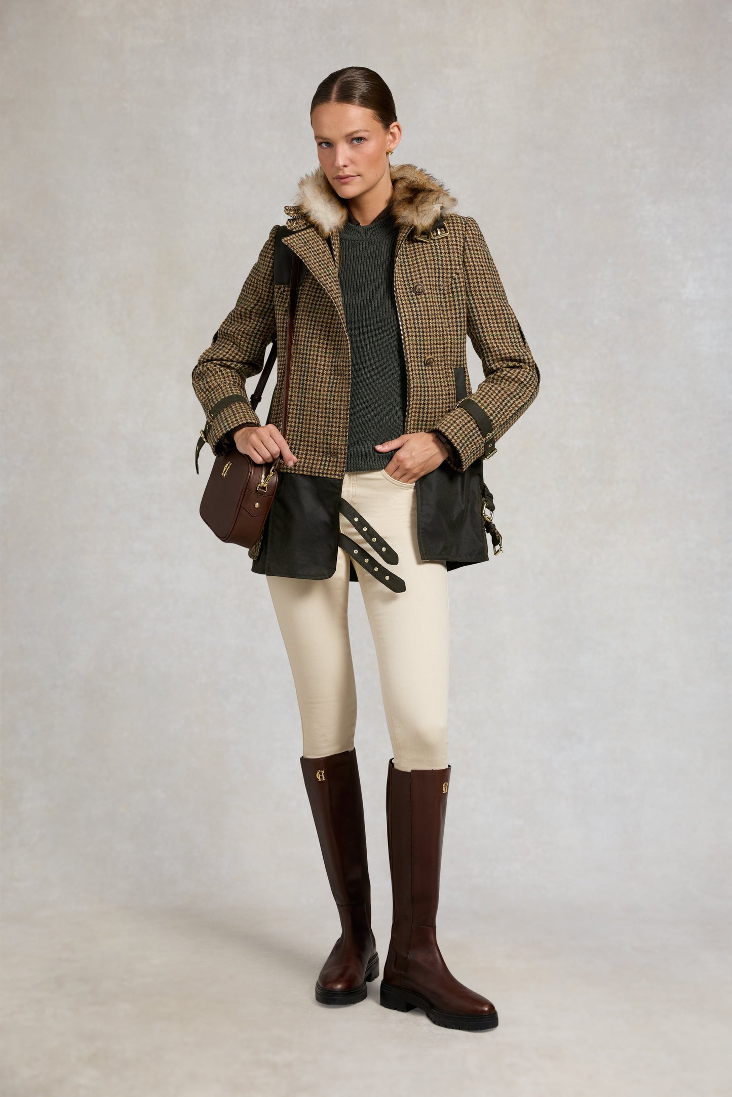 Balmoral Field Jacket (Hailes Green Tweed)