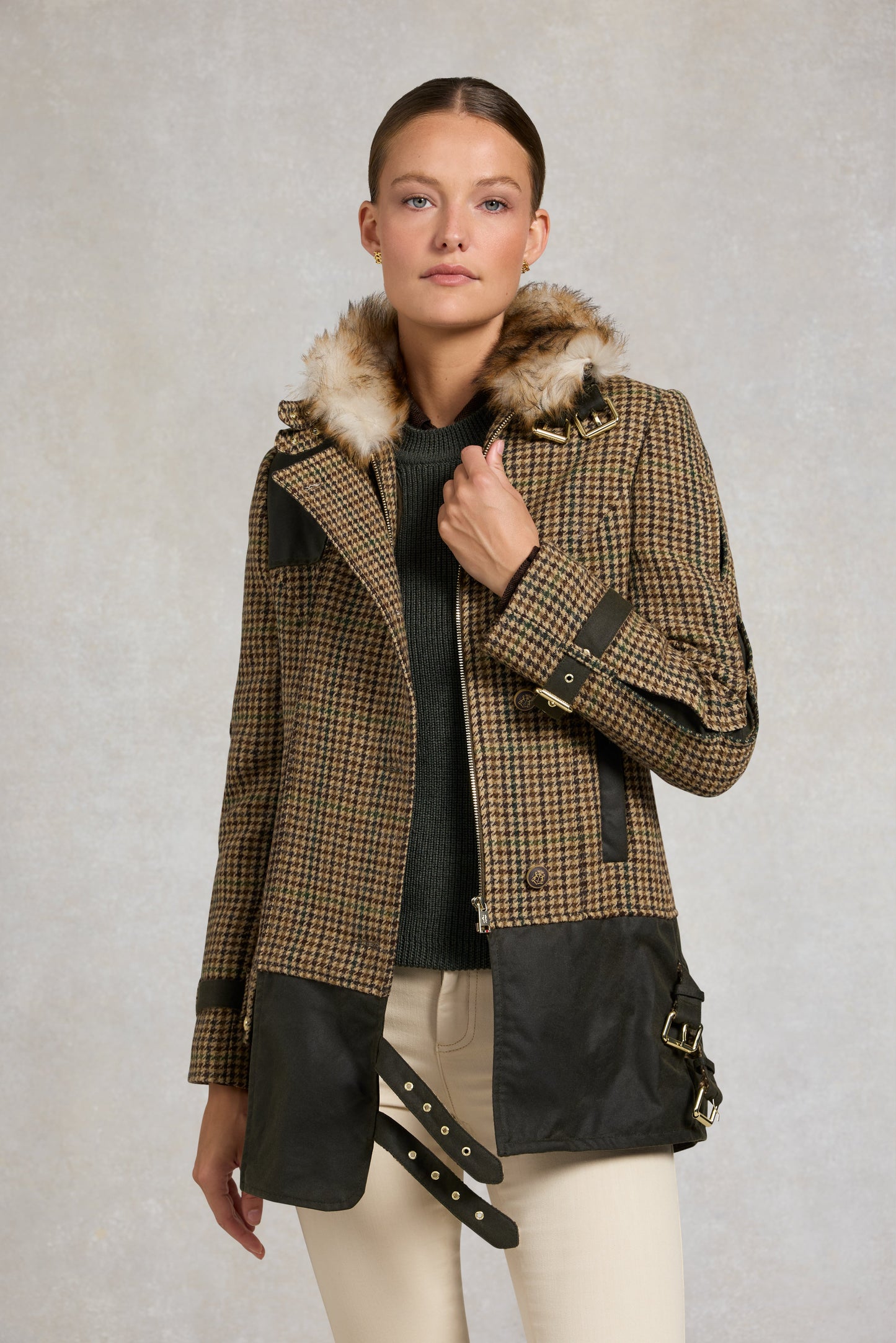 Balmoral Field Jacket (Hailes Green Tweed)