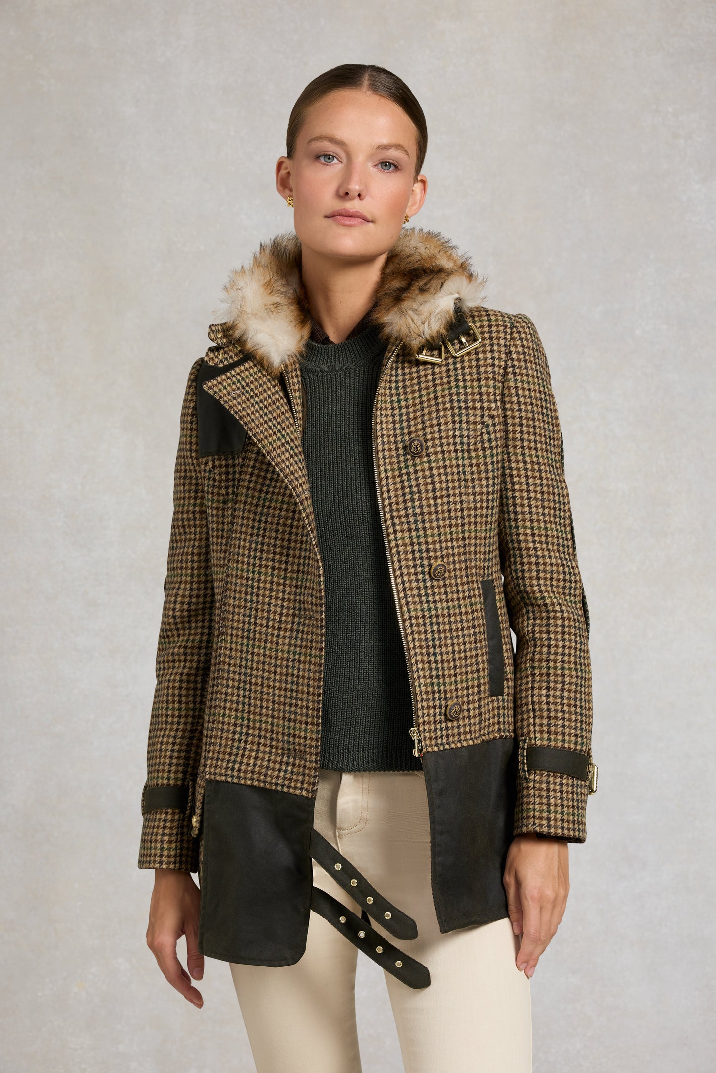 Balmoral Field Jacket (Hailes Green Tweed)