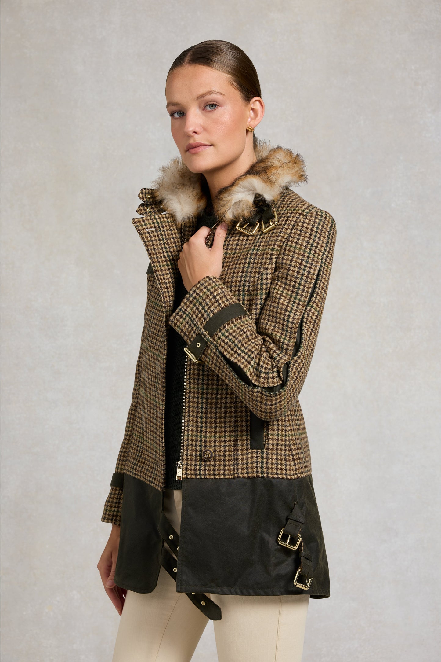 Balmoral Field Jacket (Hailes Green Tweed)