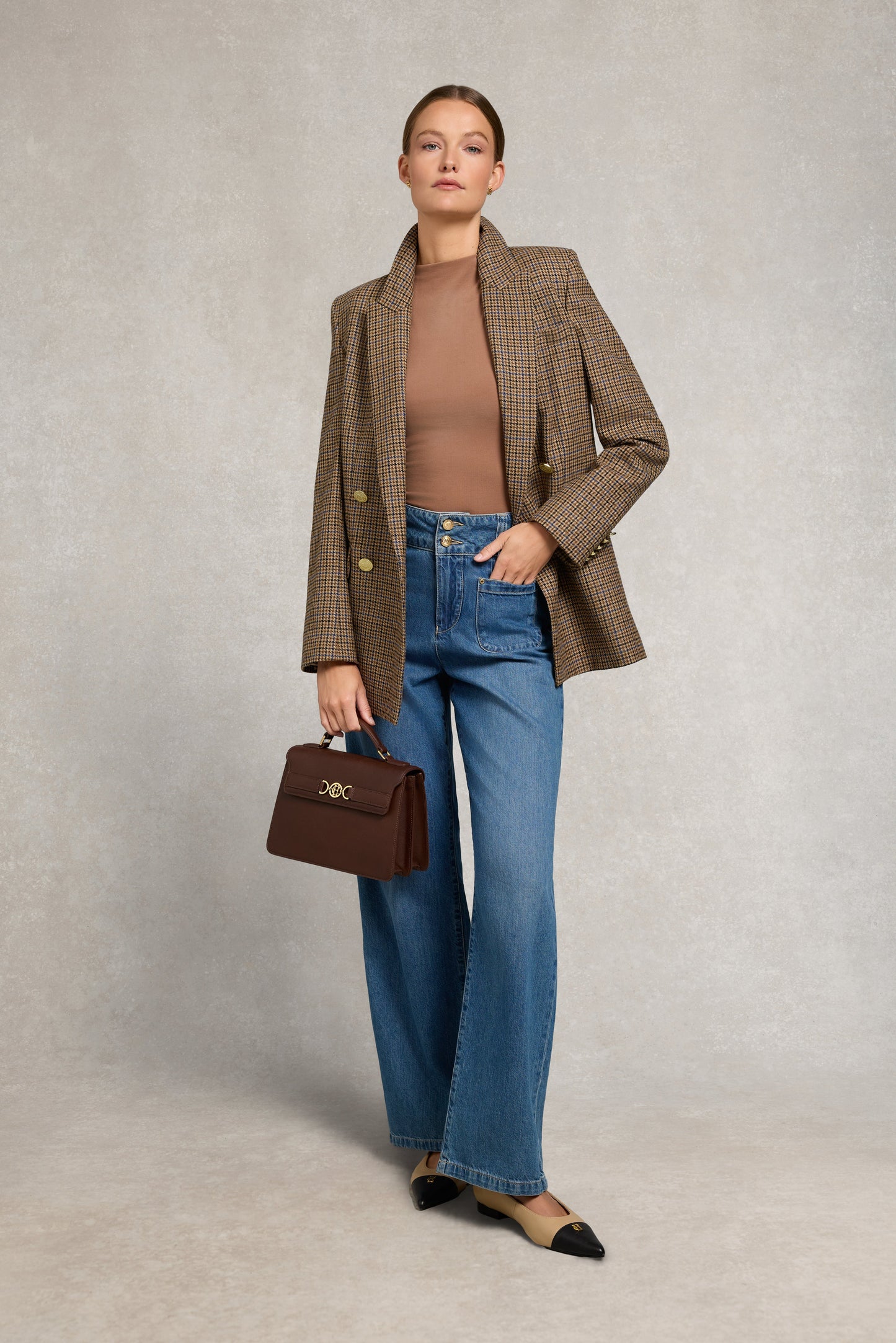 Harper Long Sleeve Top (Toffee)