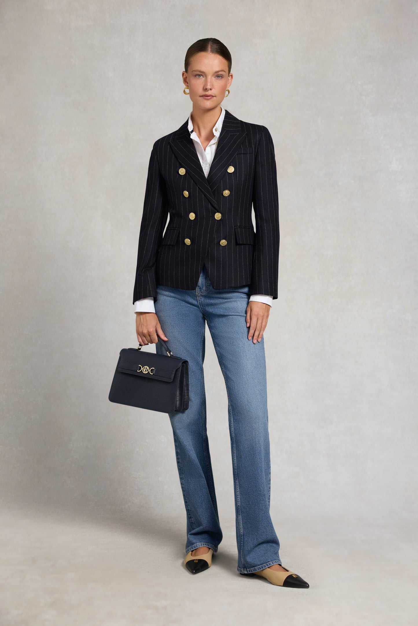 Knightsbridge Blazer (Navy Chalk Pinstripe)