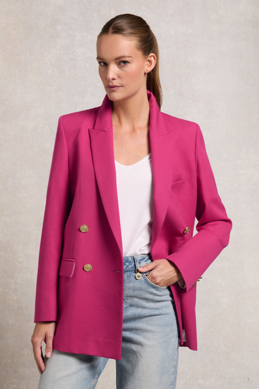 Belgravia Blazer (Hot Pink Barathea)