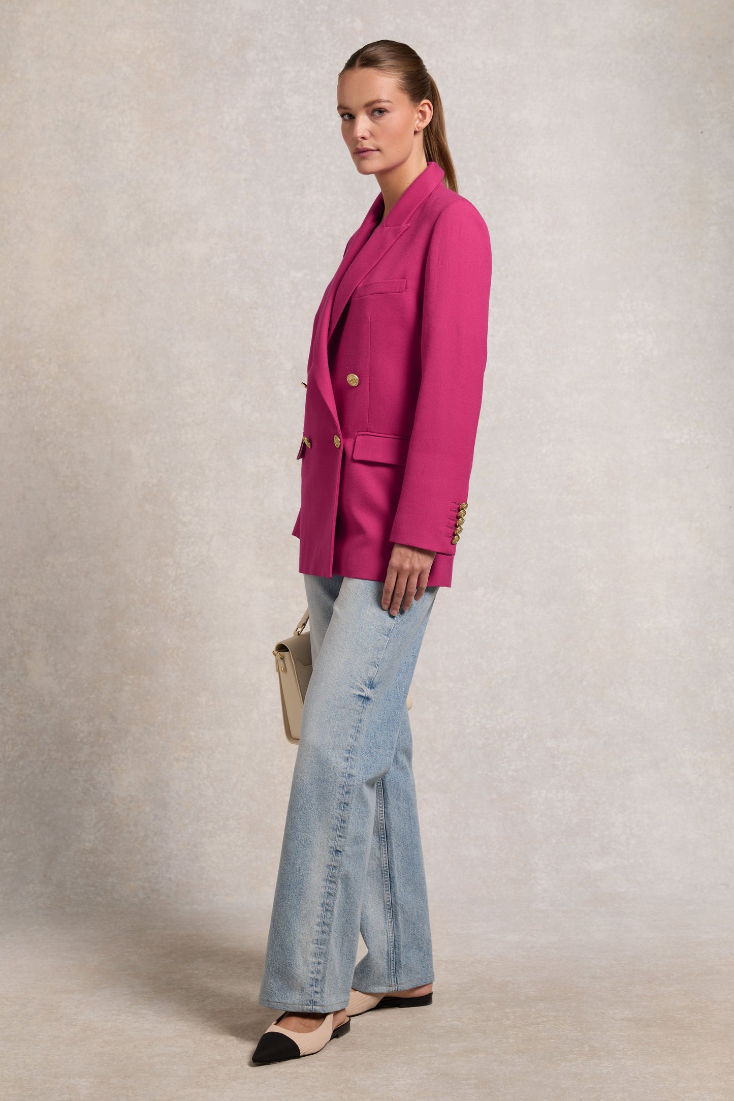 Belgravia Blazer (Hot Pink Barathea)