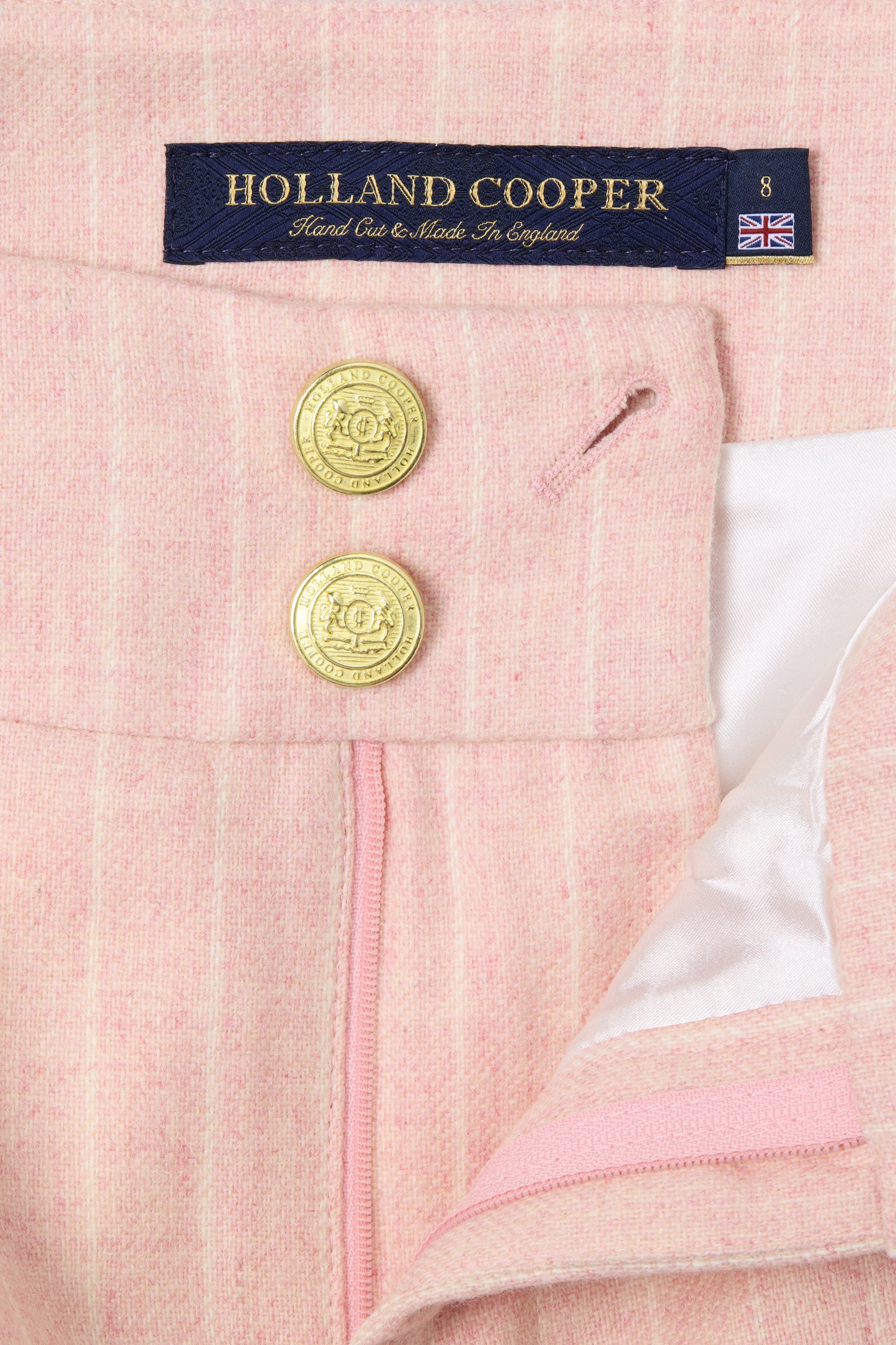Luxe Tailored Short (Pink Chalk Pinstripe)