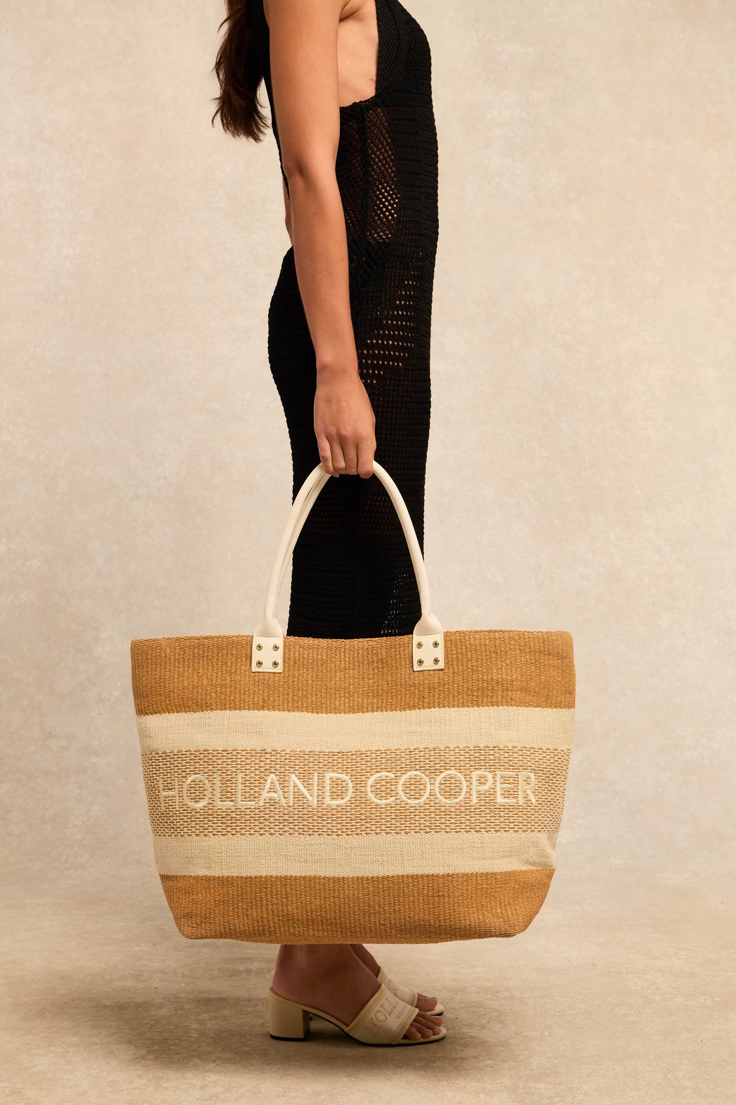 Cannes Beach Bag (Natural Cream)