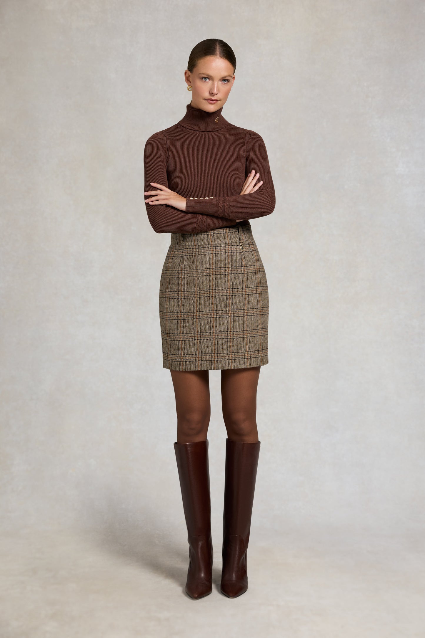 Regency Skirt (Bourbon Tweed)