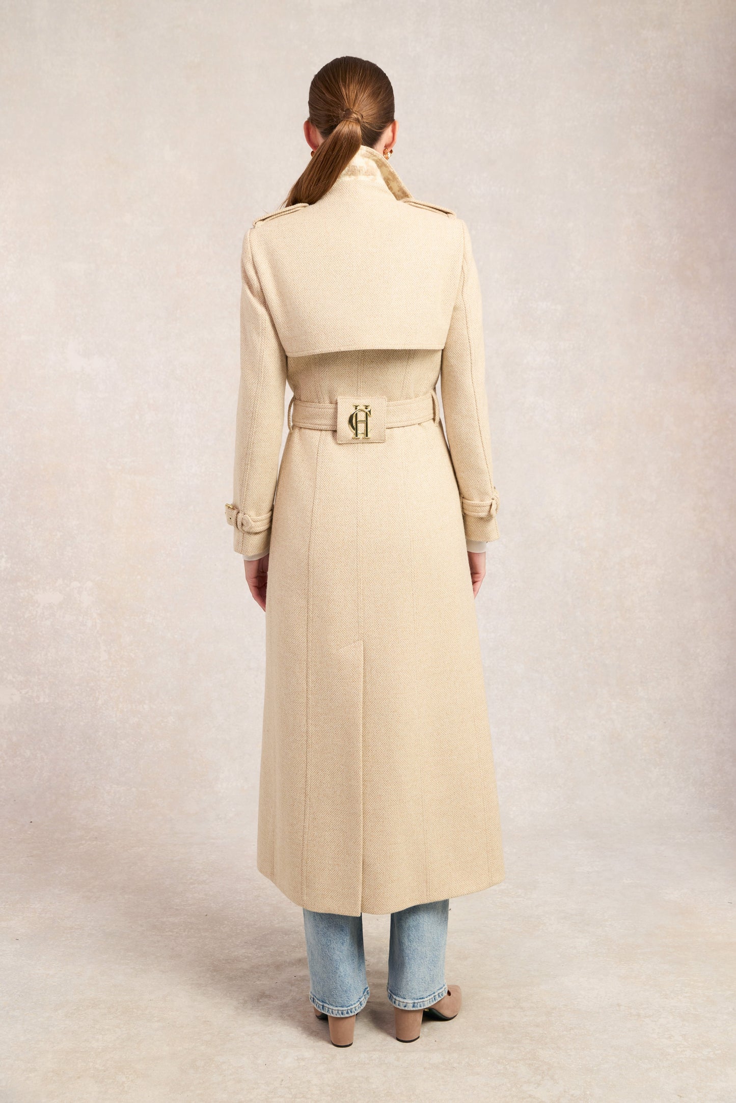 Full Length Marlborough Trench Coat (Biscuit)